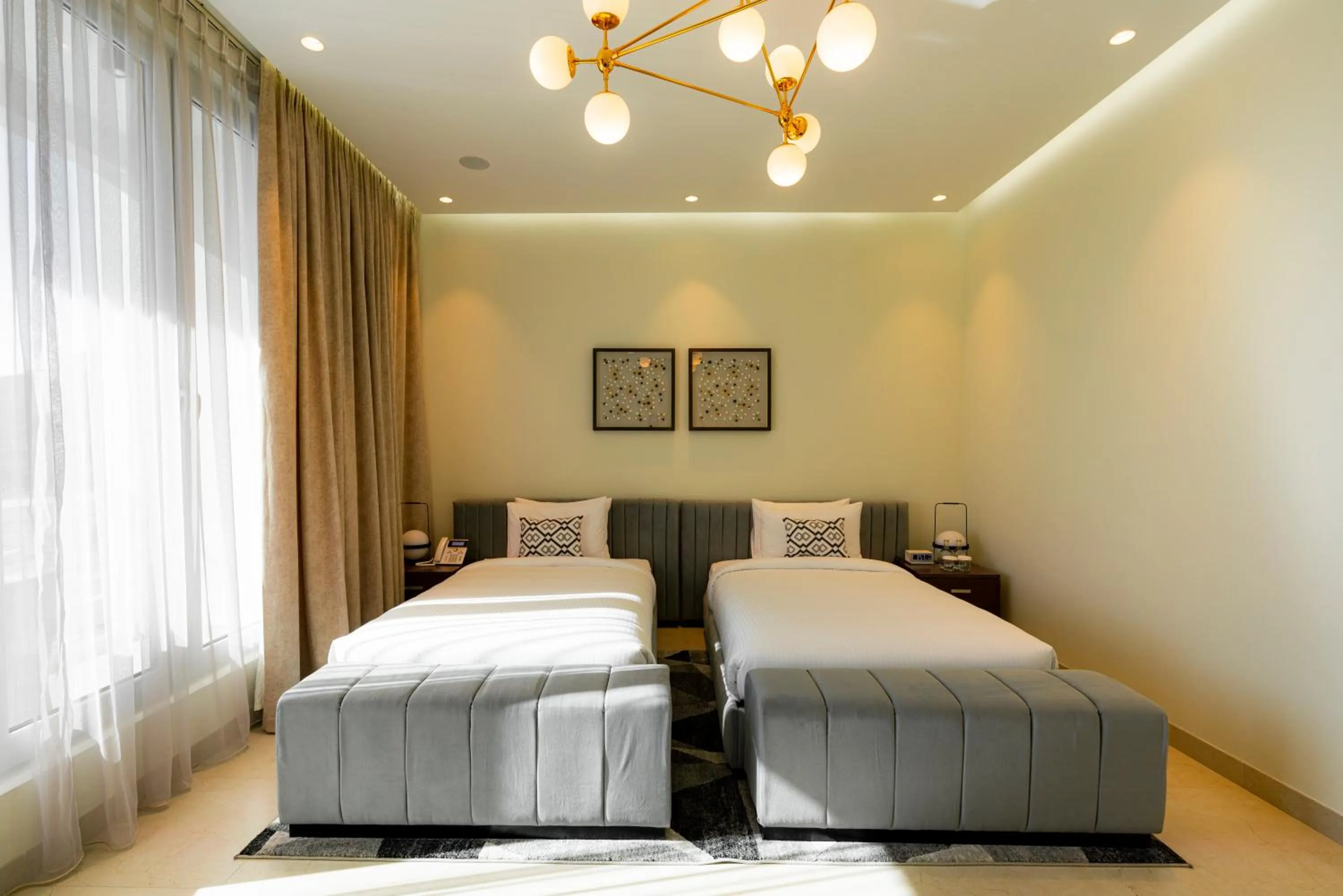 Bed in Damask Resort