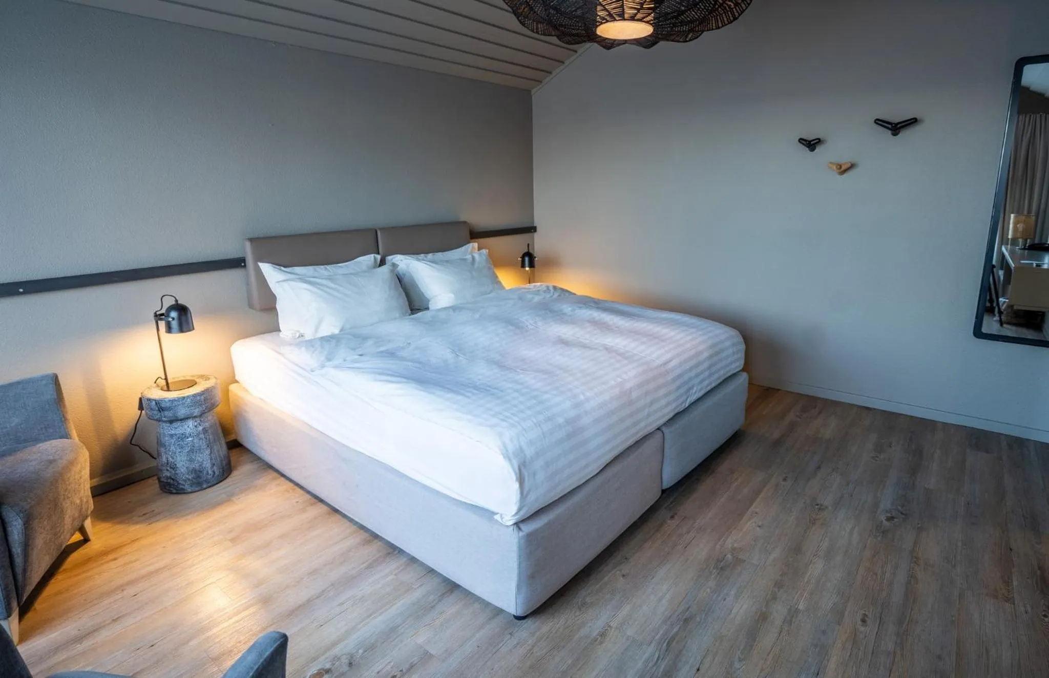 Bedroom, Bed in The Hill Hotel at Flúðir