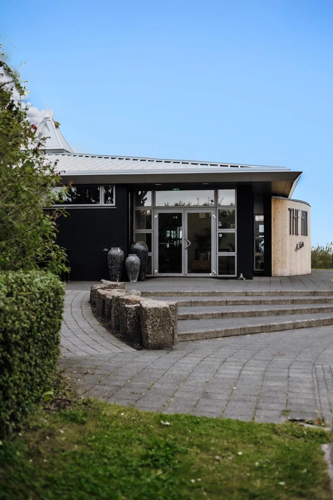 Facade/entrance in The Hill Hotel at Flúðir