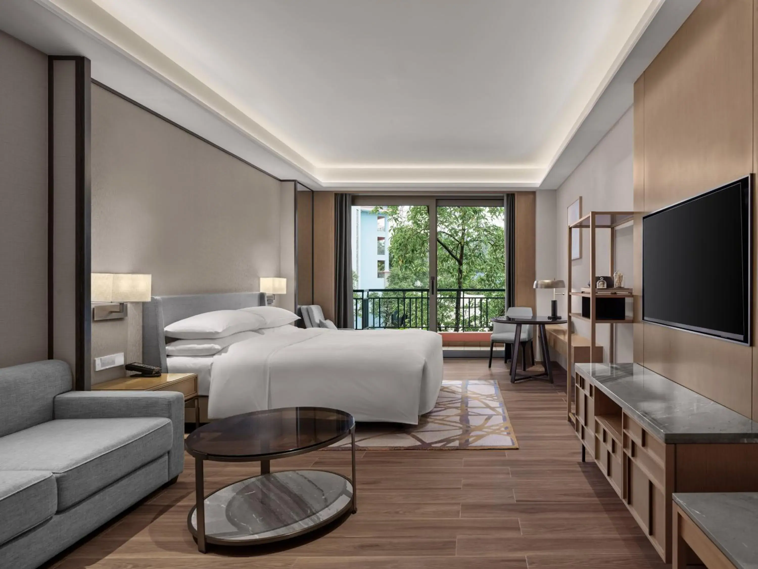 One-Bedroom King Apartment with City View in Dongguan Marriott Hotel One-Bedroom King Apartment with City View in Dongguan Marriott Hotel