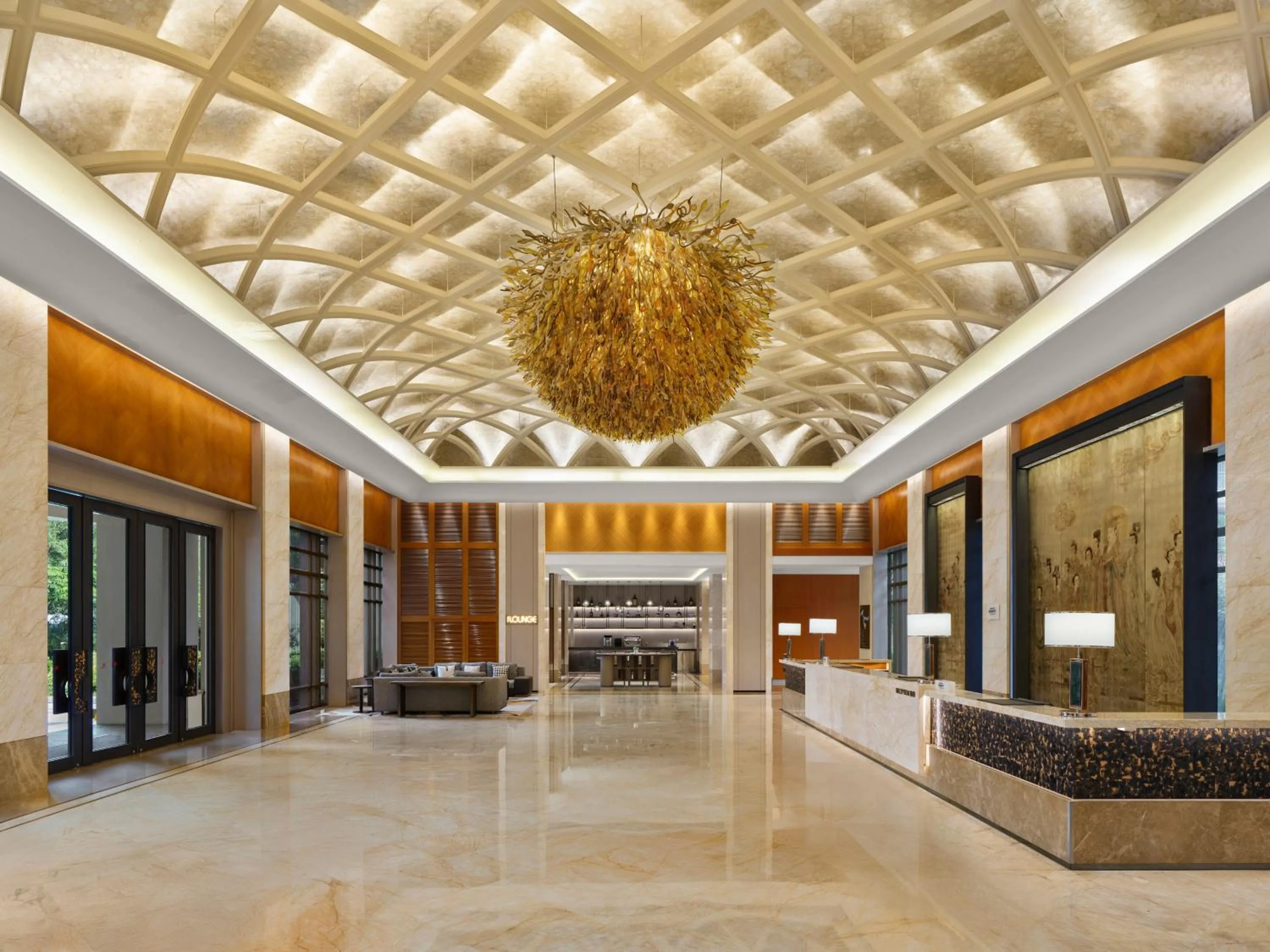 Lobby or reception in Dongguan Marriott Hotel