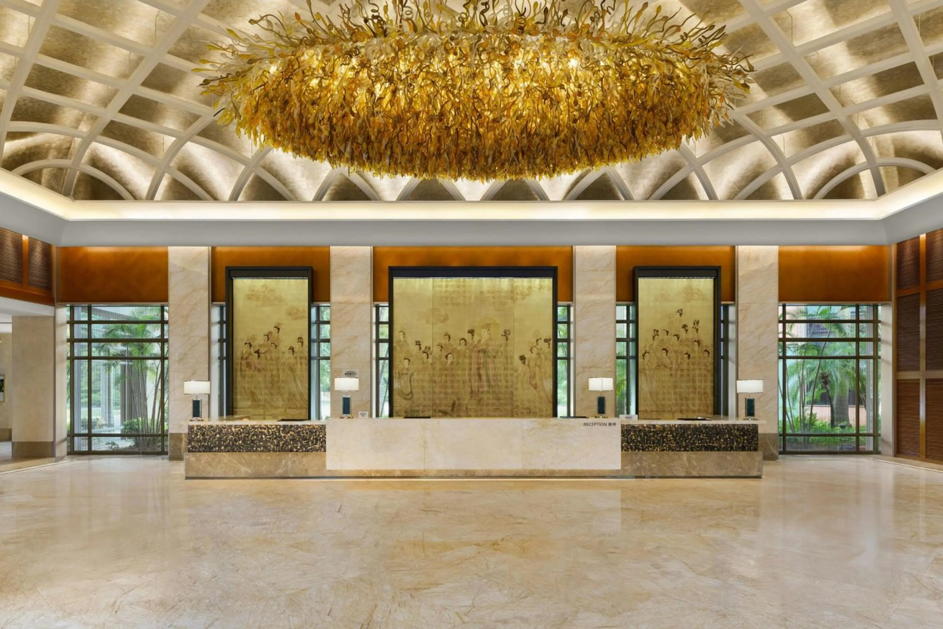 Lobby or reception in Dongguan Marriott Hotel