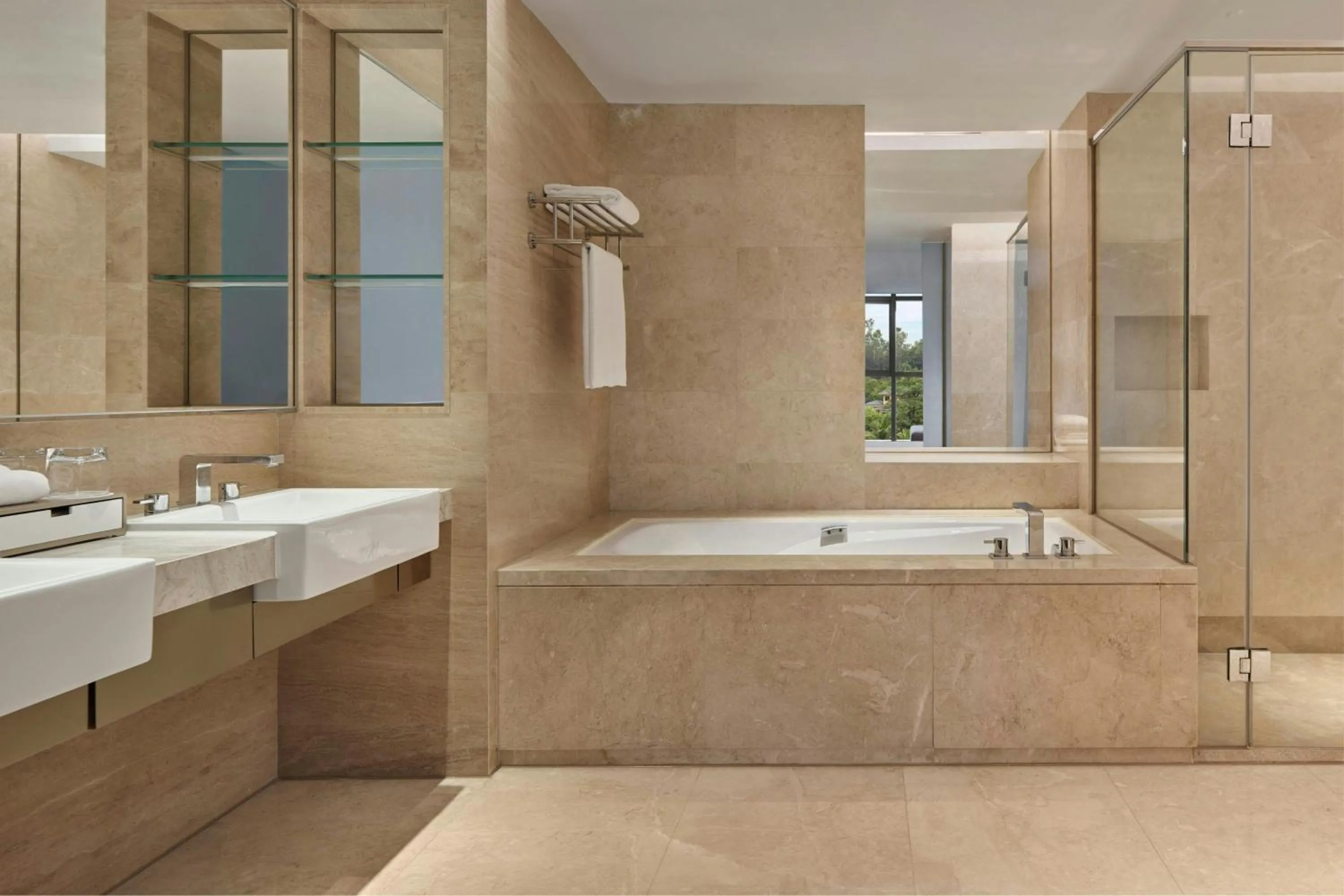 Bathroom in Dongguan Marriott Hotel