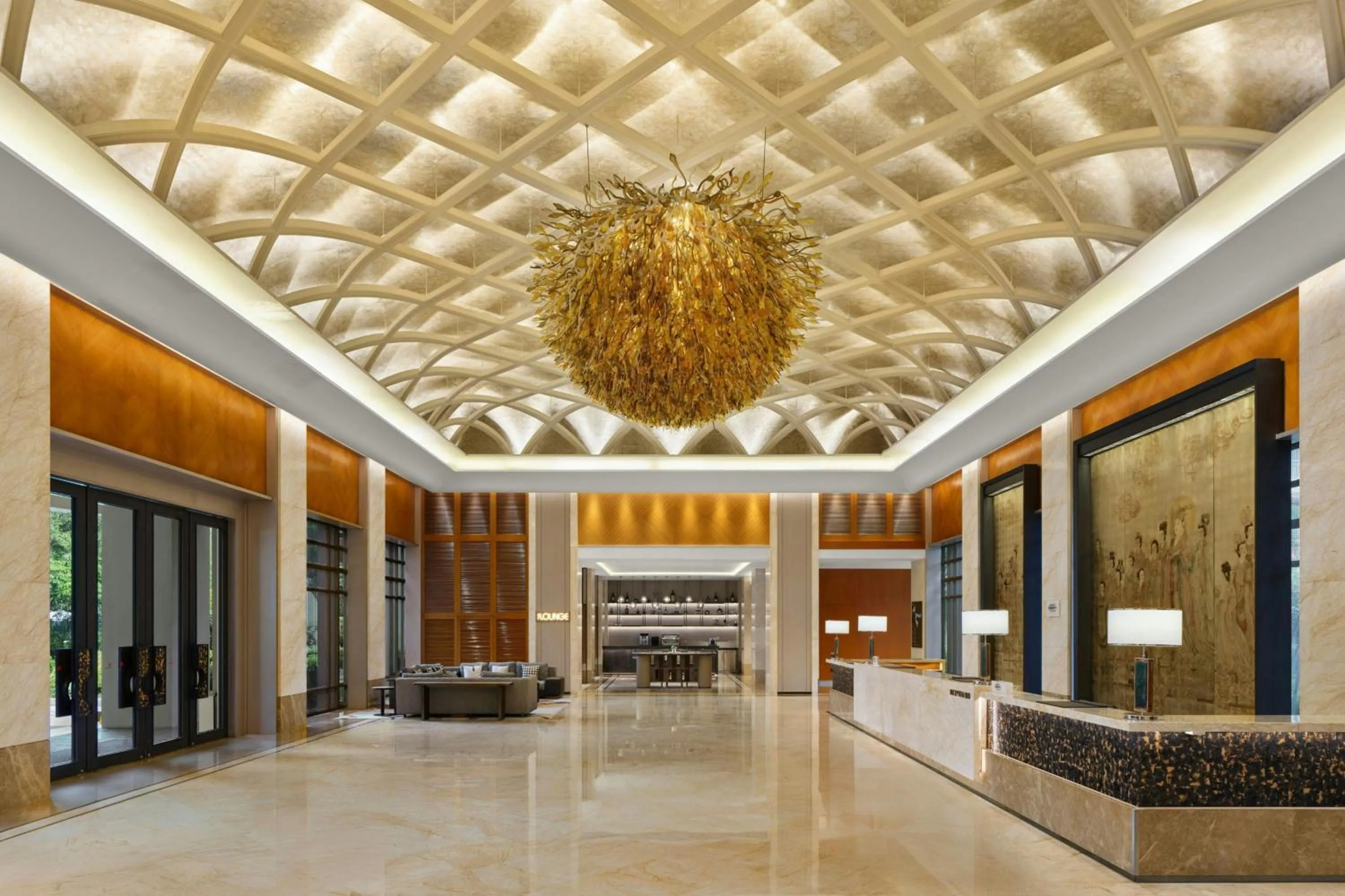 Lobby or reception in Dongguan Marriott Hotel
