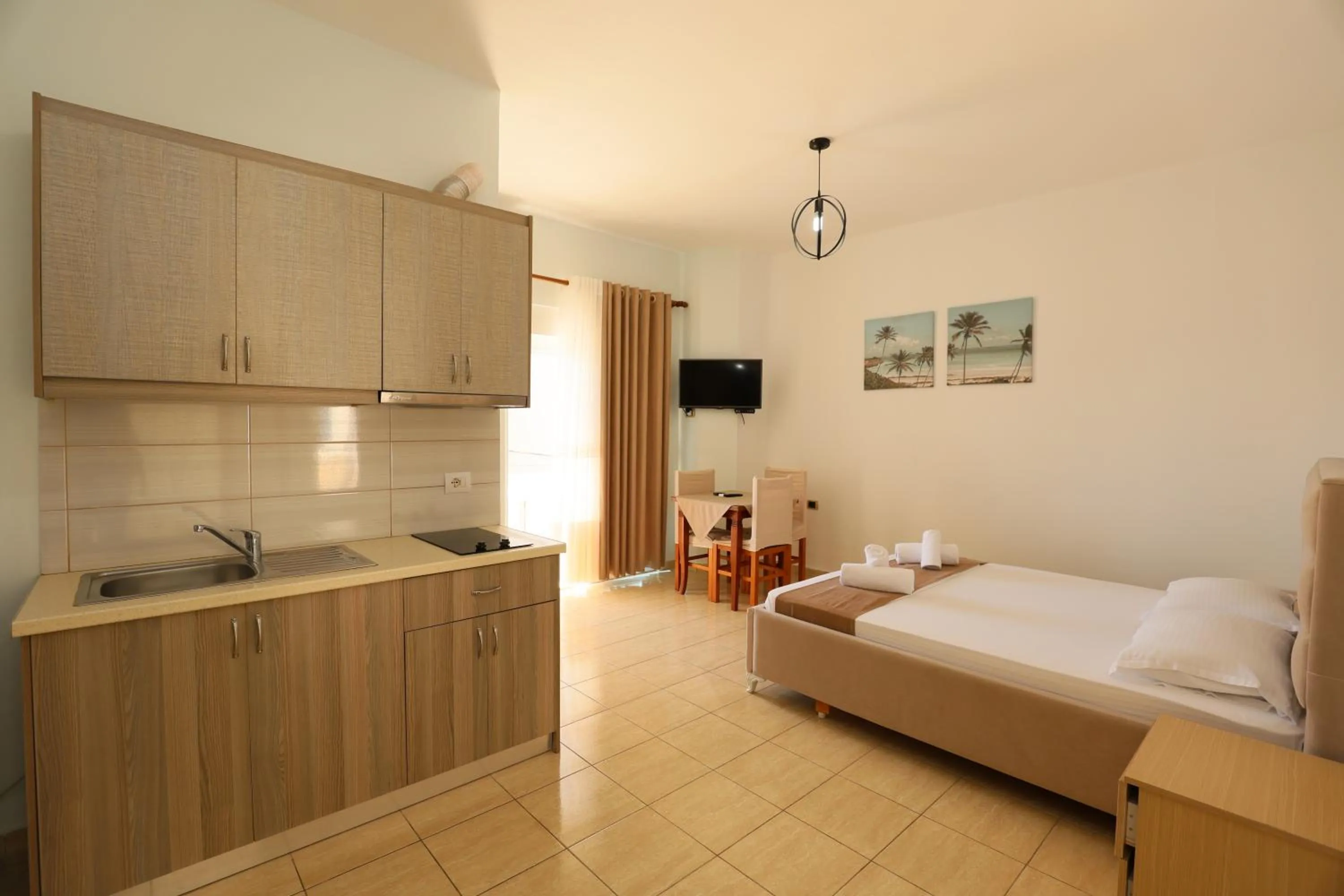 Bedroom, Bed in Michelle Apartments