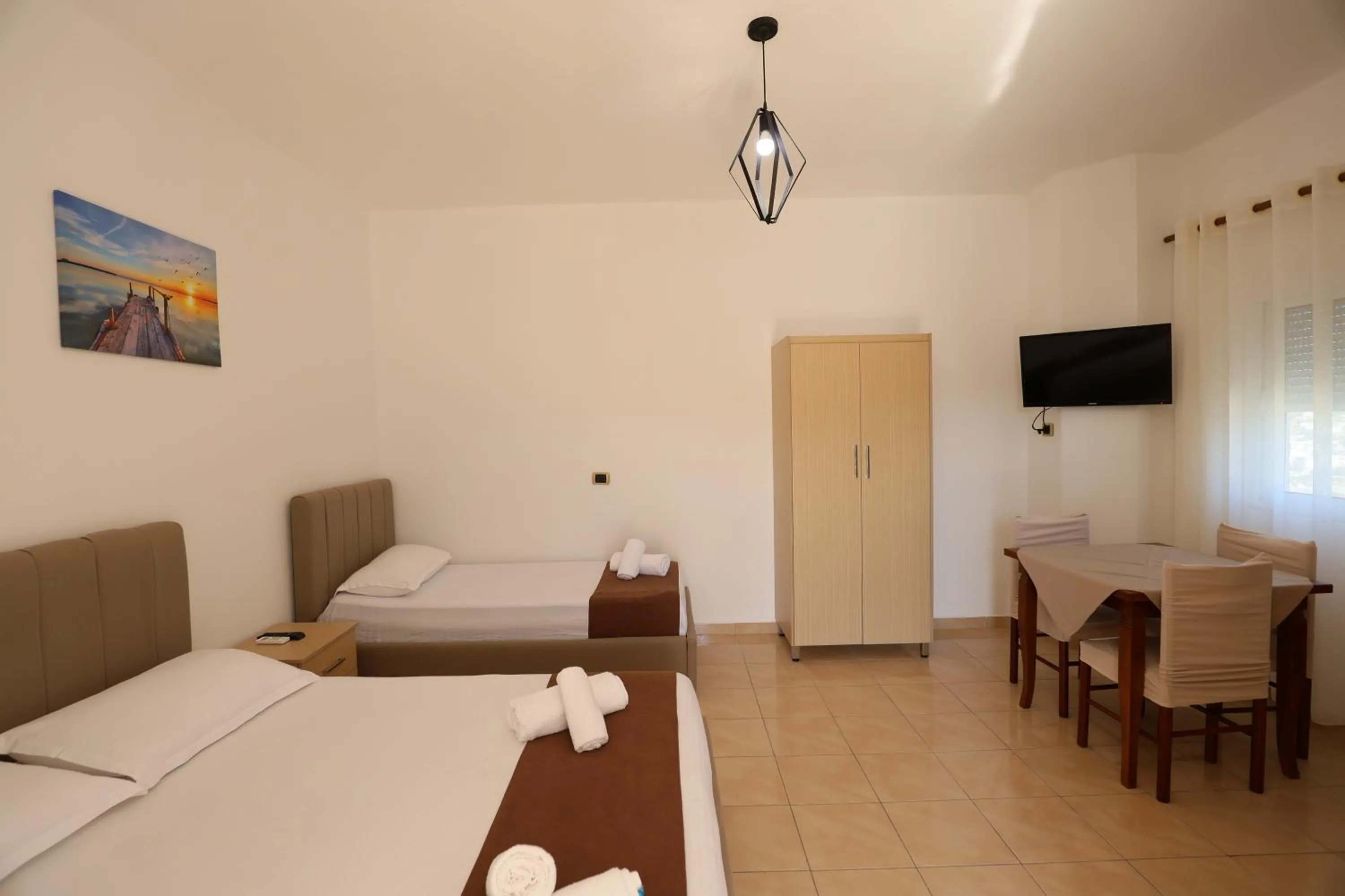 Living room, Bed in Michelle Apartments