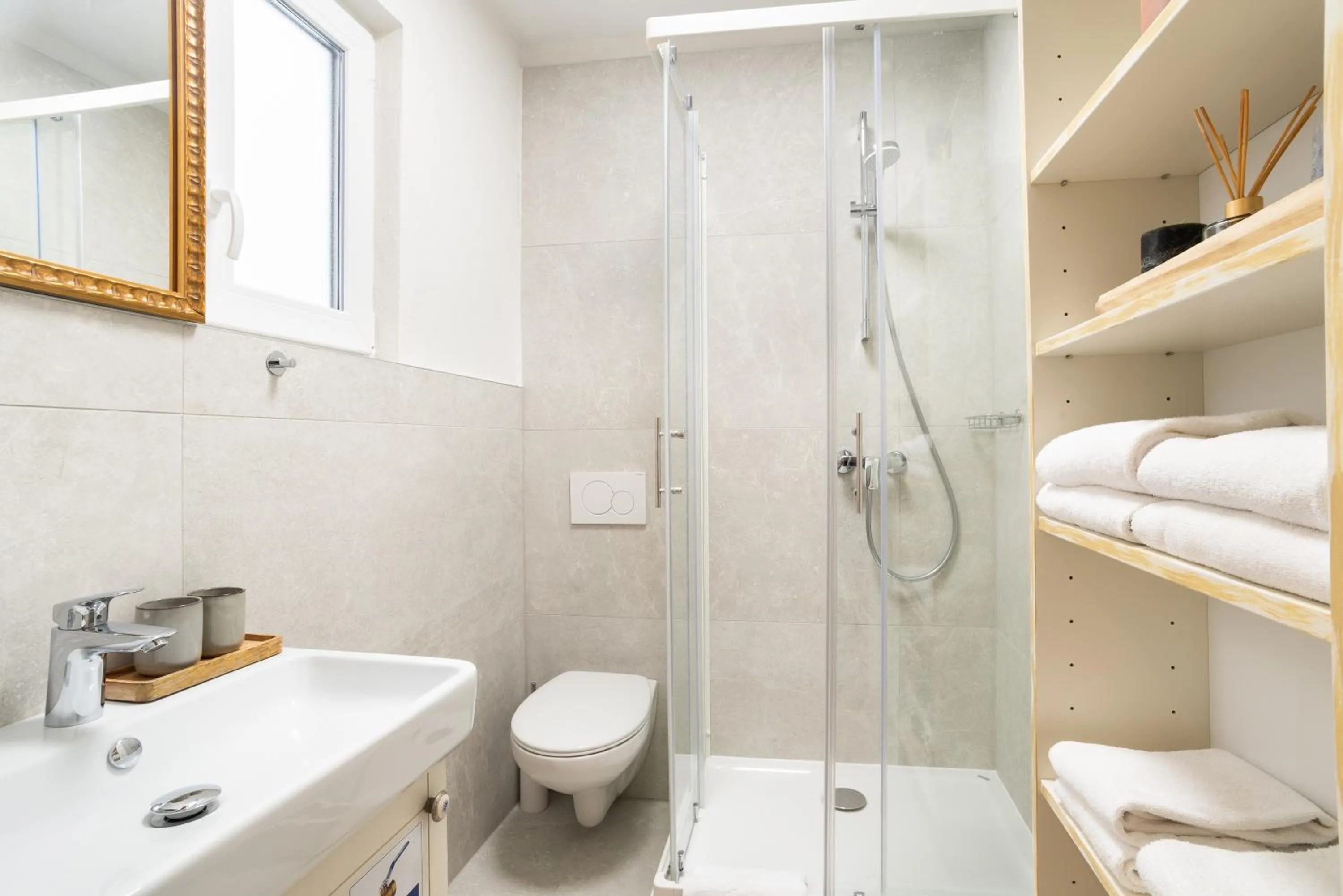 Shower in Selamare Apartment by Locap Group
