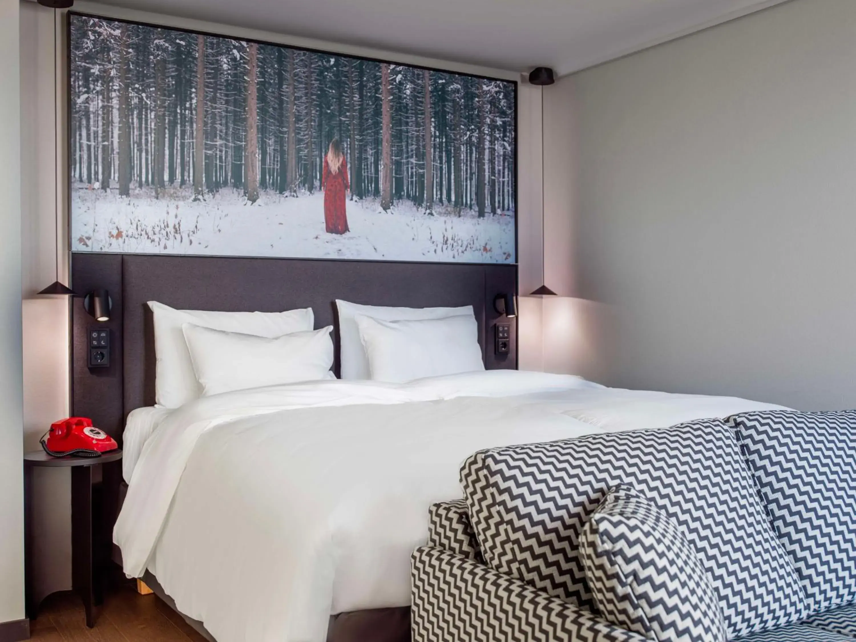 Bedroom, Bed in Radisson RED Helsinki Bedroom, Bed in Radisson RED Helsinki