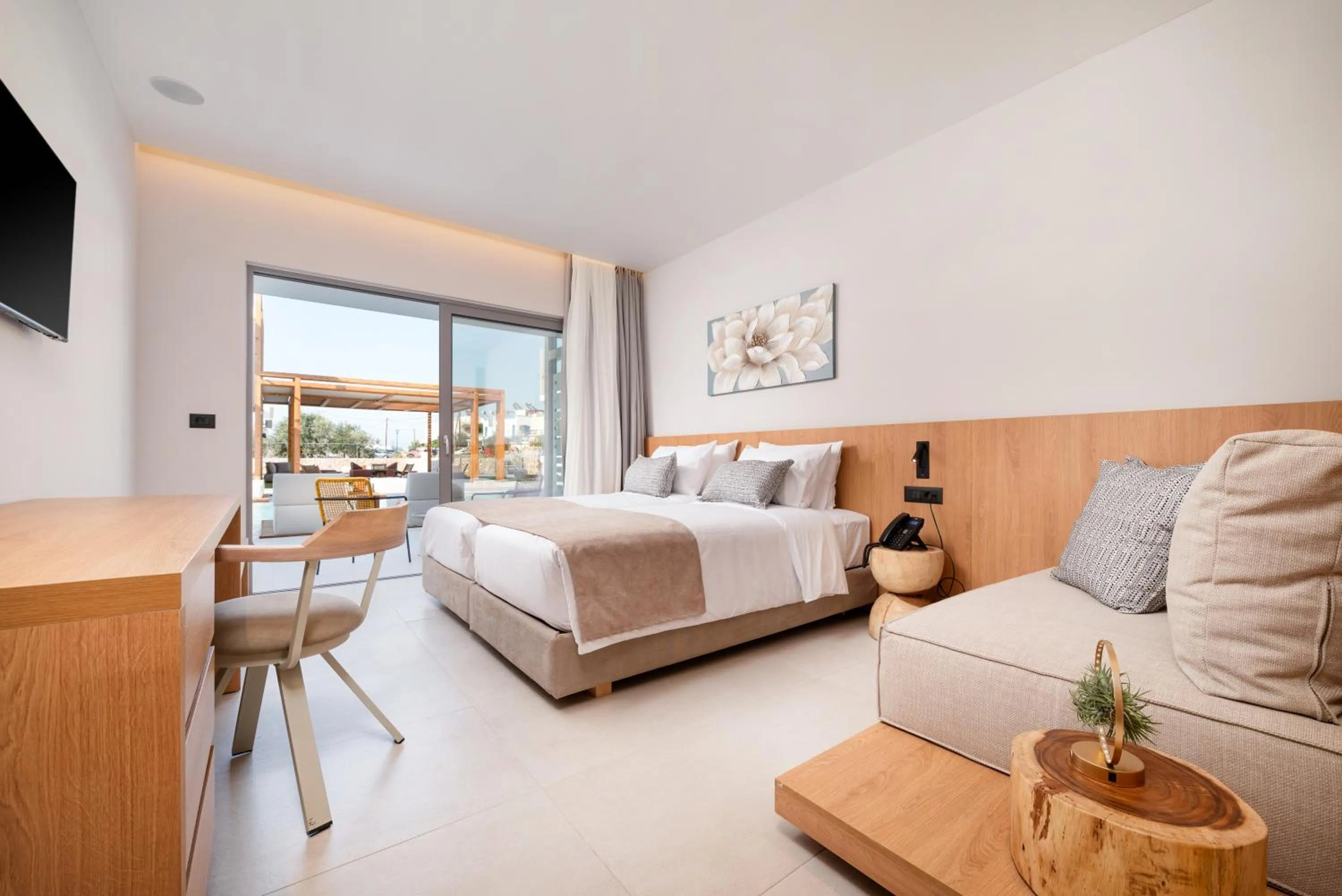 Bedroom in Paralos Kyma Dunes Adults Only