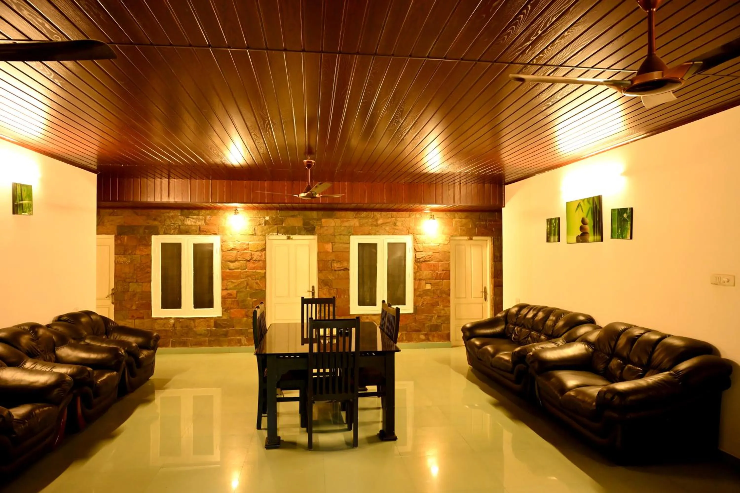 Seating area in Spring Muunnar, Munnar