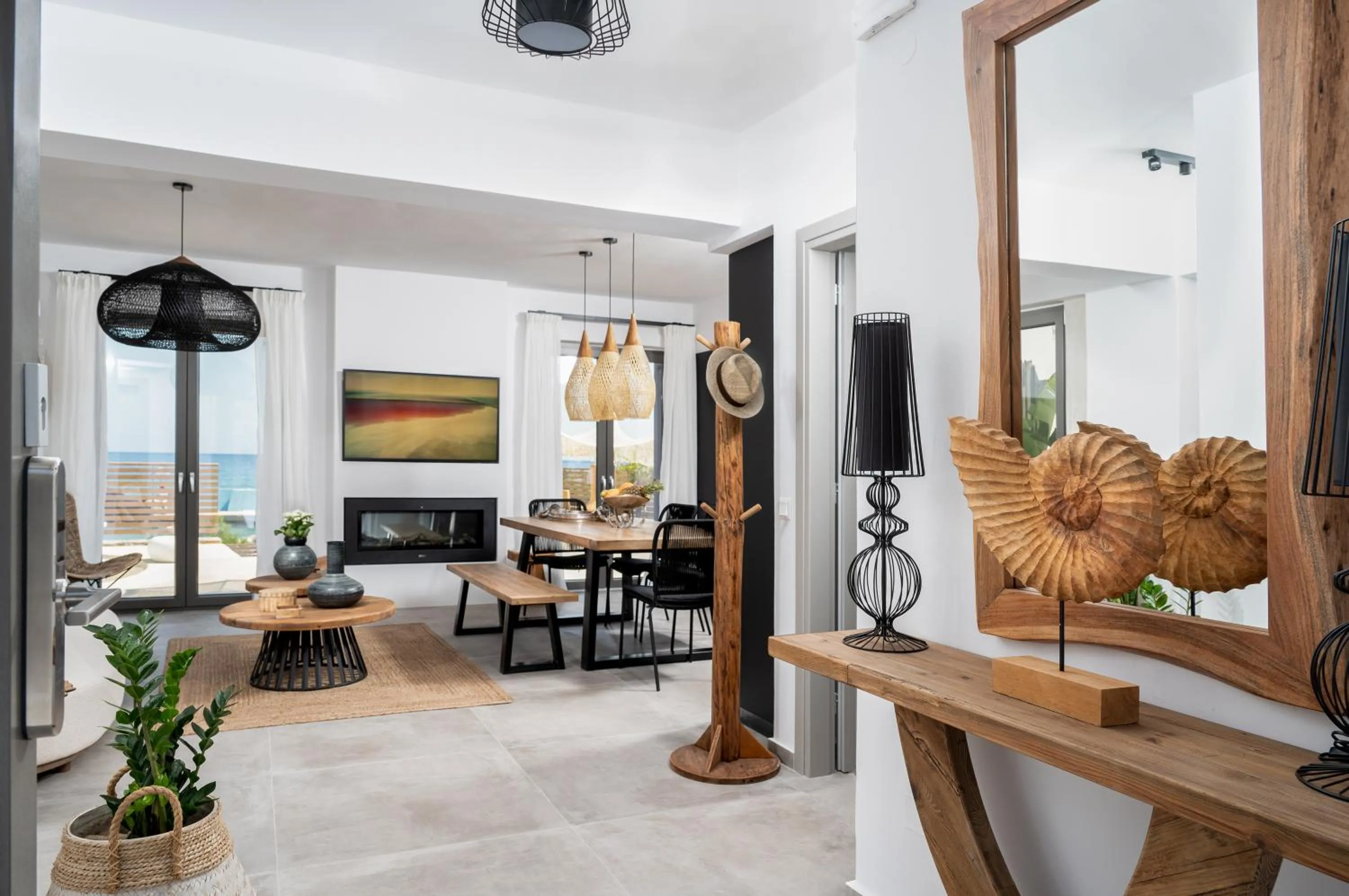 Living room in Mnḗmē Suites & Villas