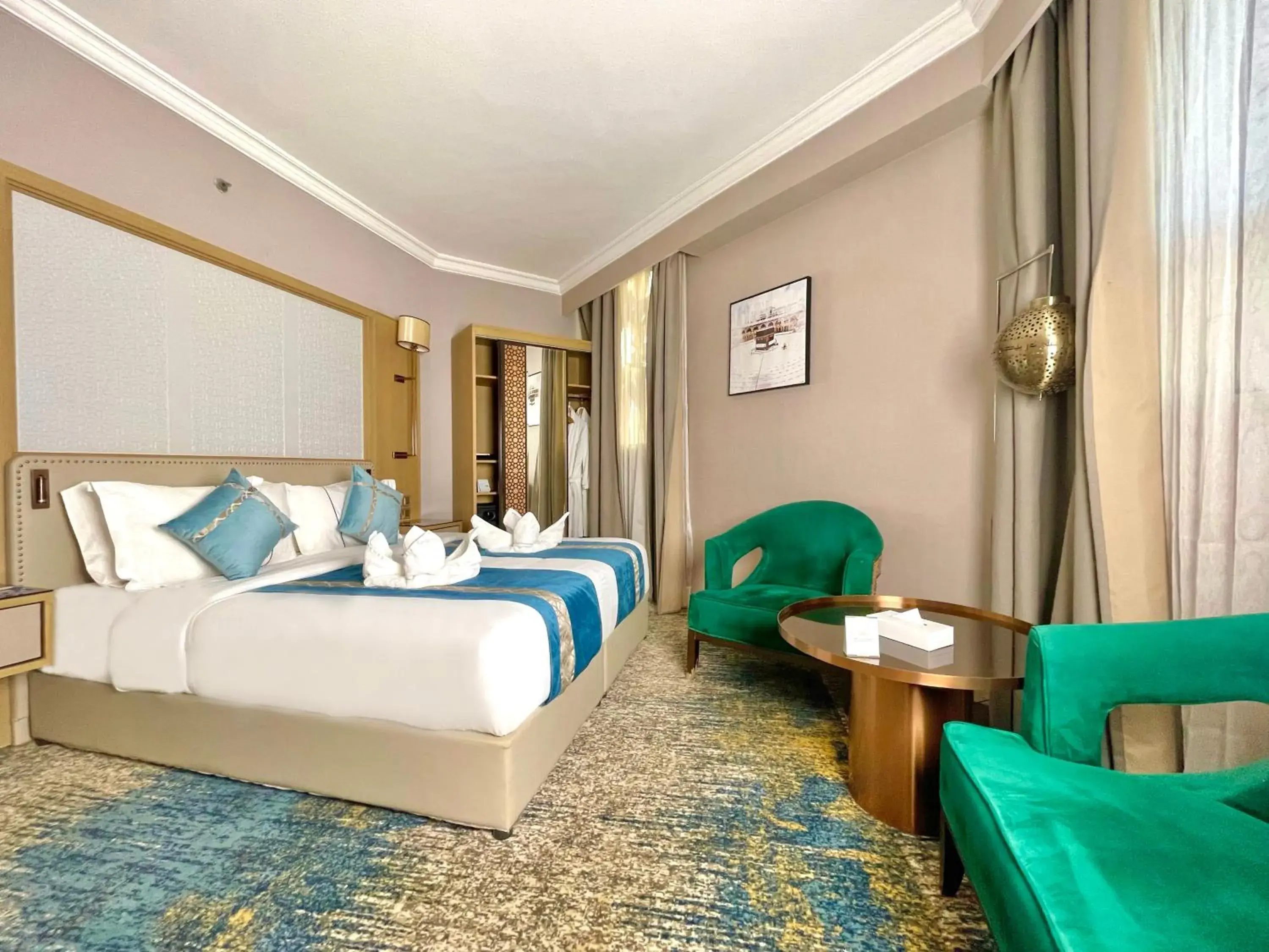 View (from property/room), Bed in Waqf Othman Bin Affan Hotel View (from property/room), Bed in Waqf Othman Bin Affan Hotel