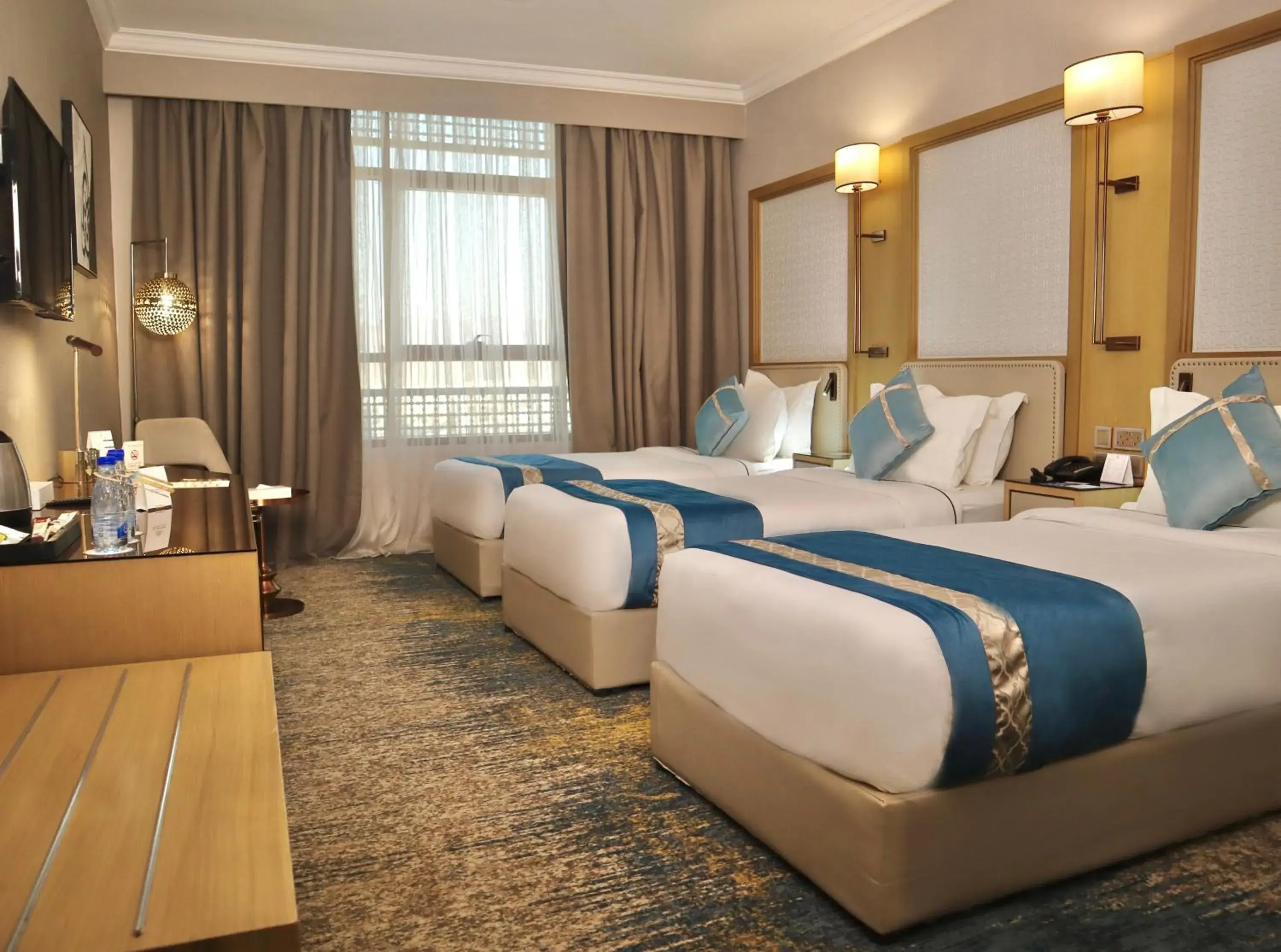 View (from property/room), Bed in Waqf Othman Bin Affan Hotel View (from property/room), Bed in Waqf Othman Bin Affan Hotel