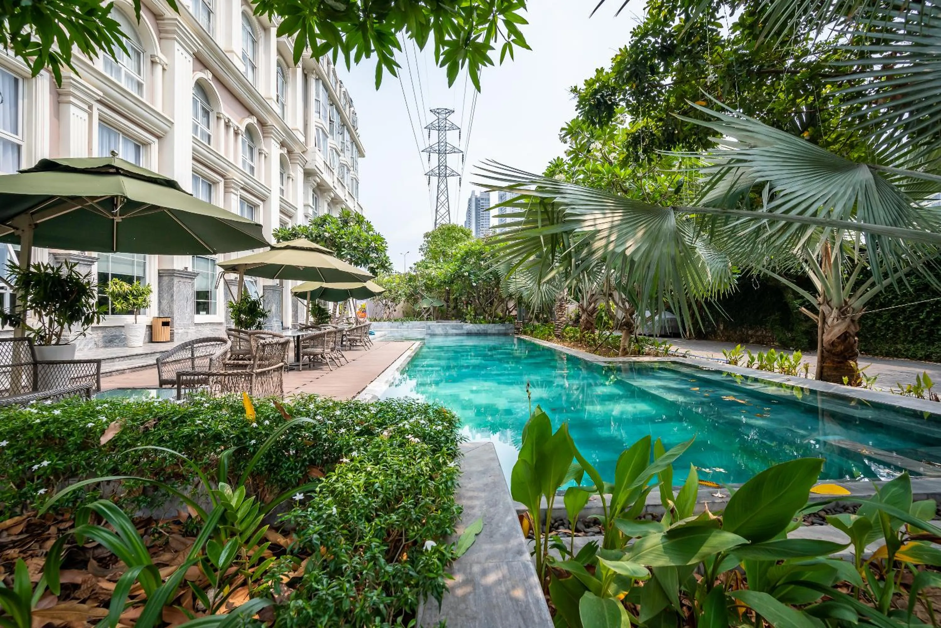 Swimming pool in Cozrum Homes - Sonata Residence