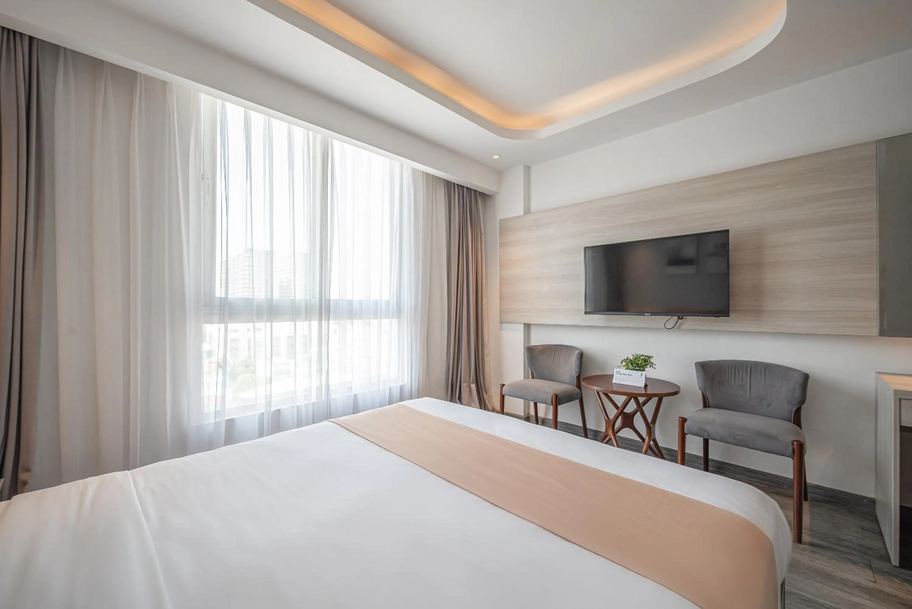 TV and multimedia, Bed in Cozrum Homes - Sonata Residence