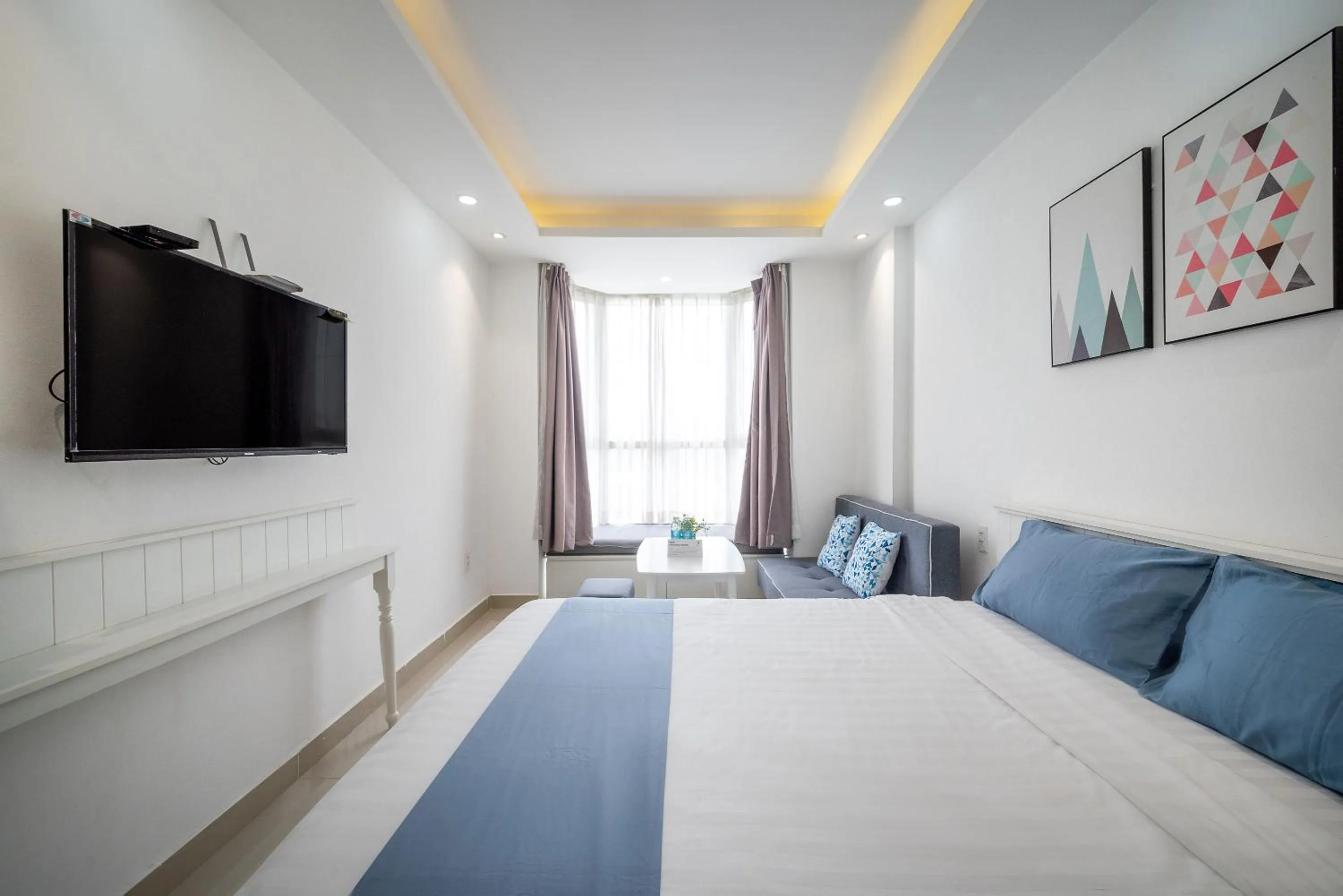 TV and multimedia, Bed in Cozrum Homes - Sonata Residence