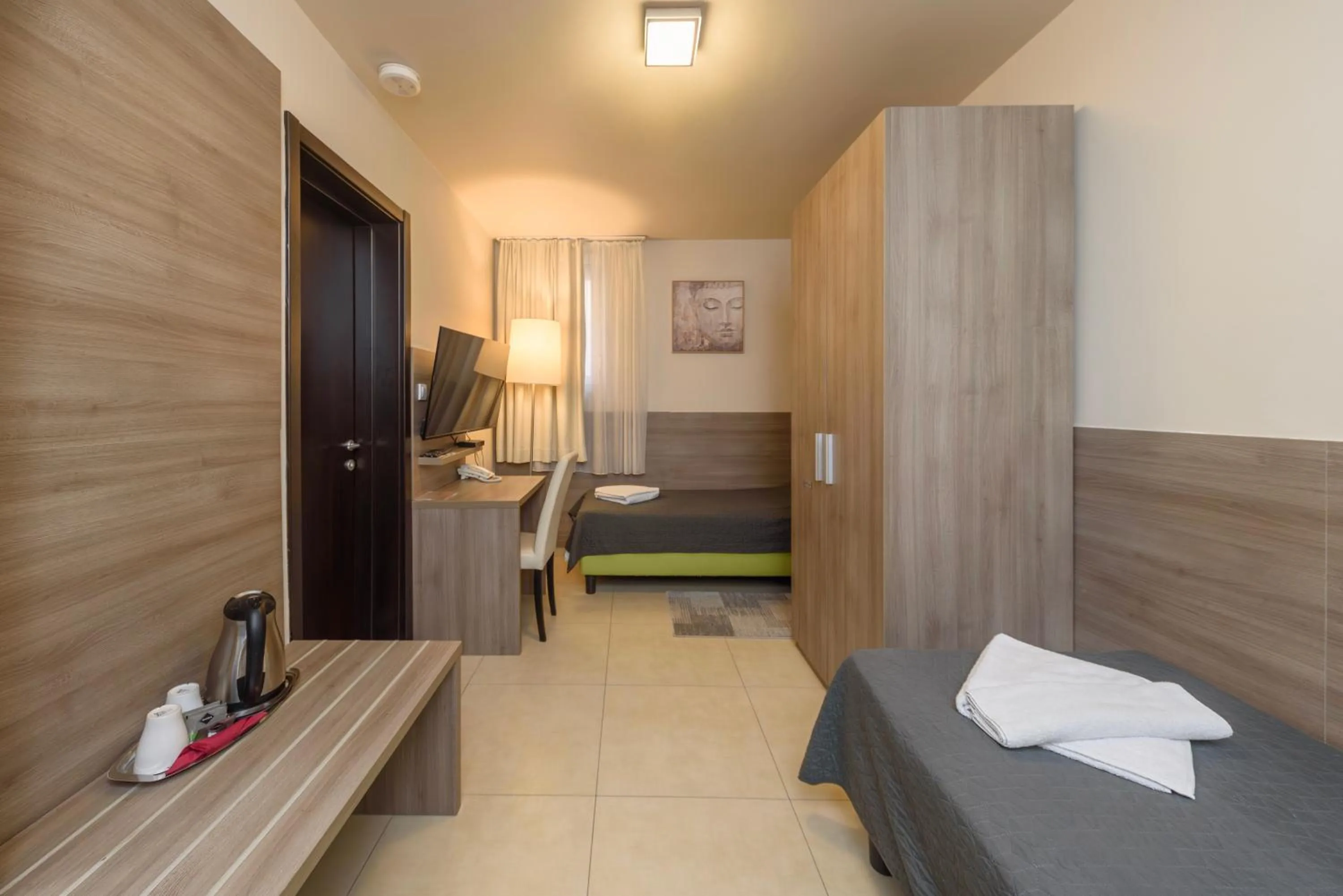 Bed in Garni Hotel Zenit