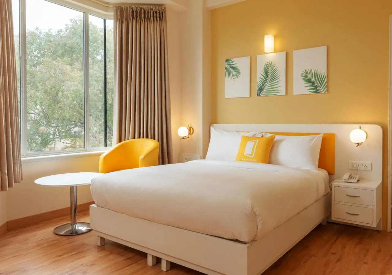 Photo of the whole room, Bed in Bloom Boutique l Connaught Place Area