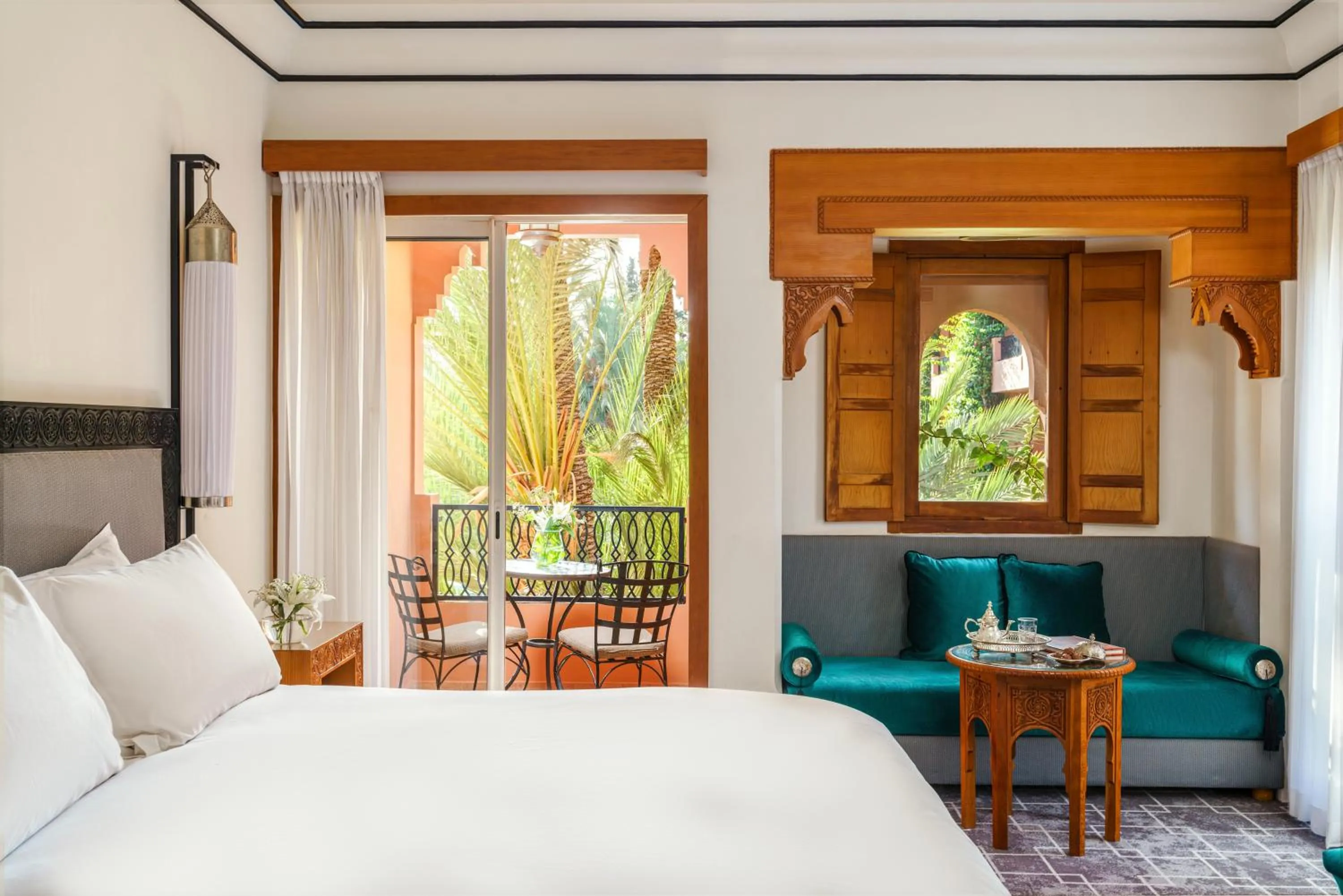 Property building, Bed in Sofitel Marrakech Lounge and Spa