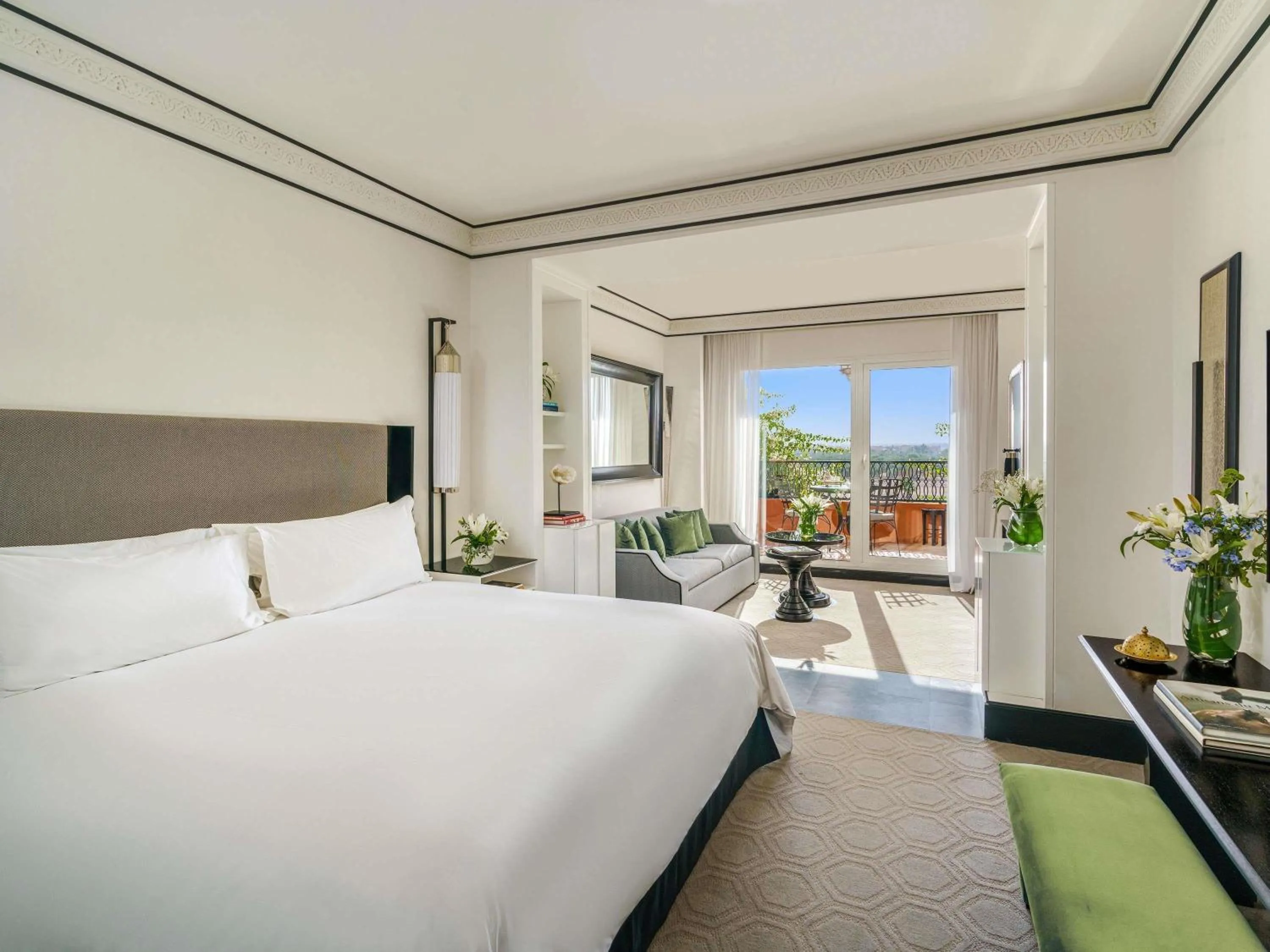 Bedroom, Bed in Sofitel Marrakech Palais Impérial & Spa