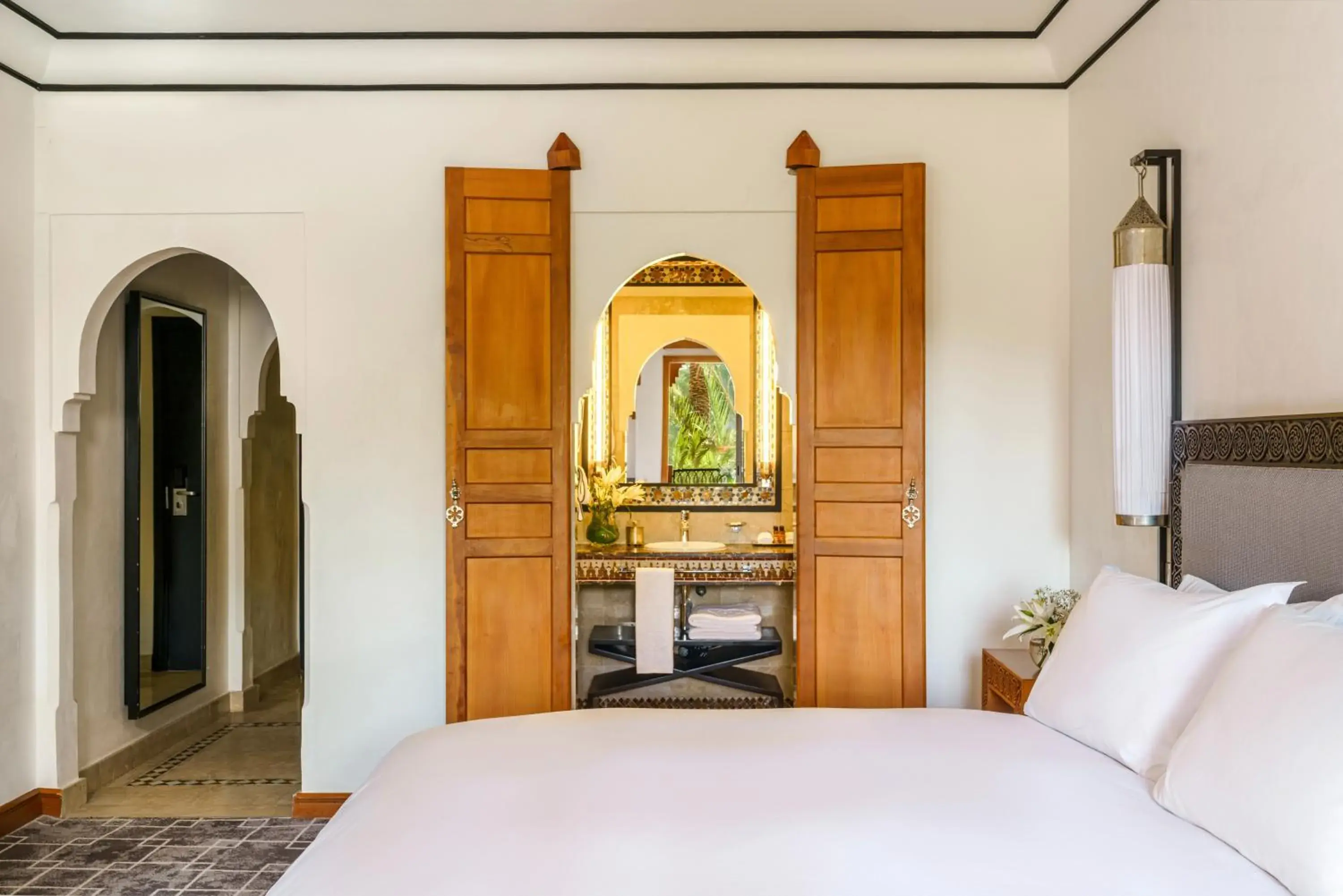 Deluxe Room with Balcony and Pool View in Sofitel Marrakech Lounge and Spa Deluxe Room with Balcony and Pool View in Sofitel Marrakech Lounge and Spa