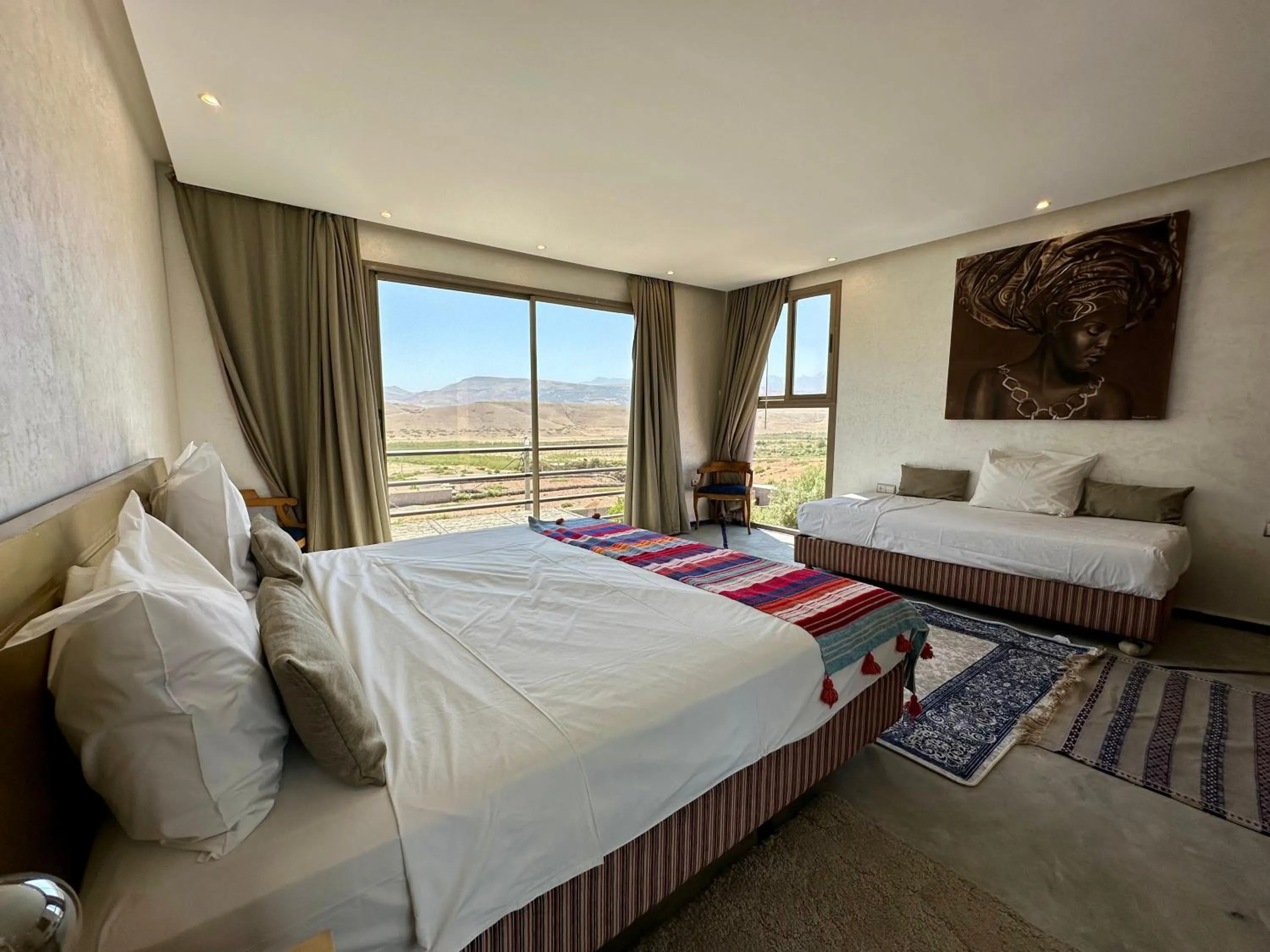 Bedroom, Bed in Quelque part au barrage