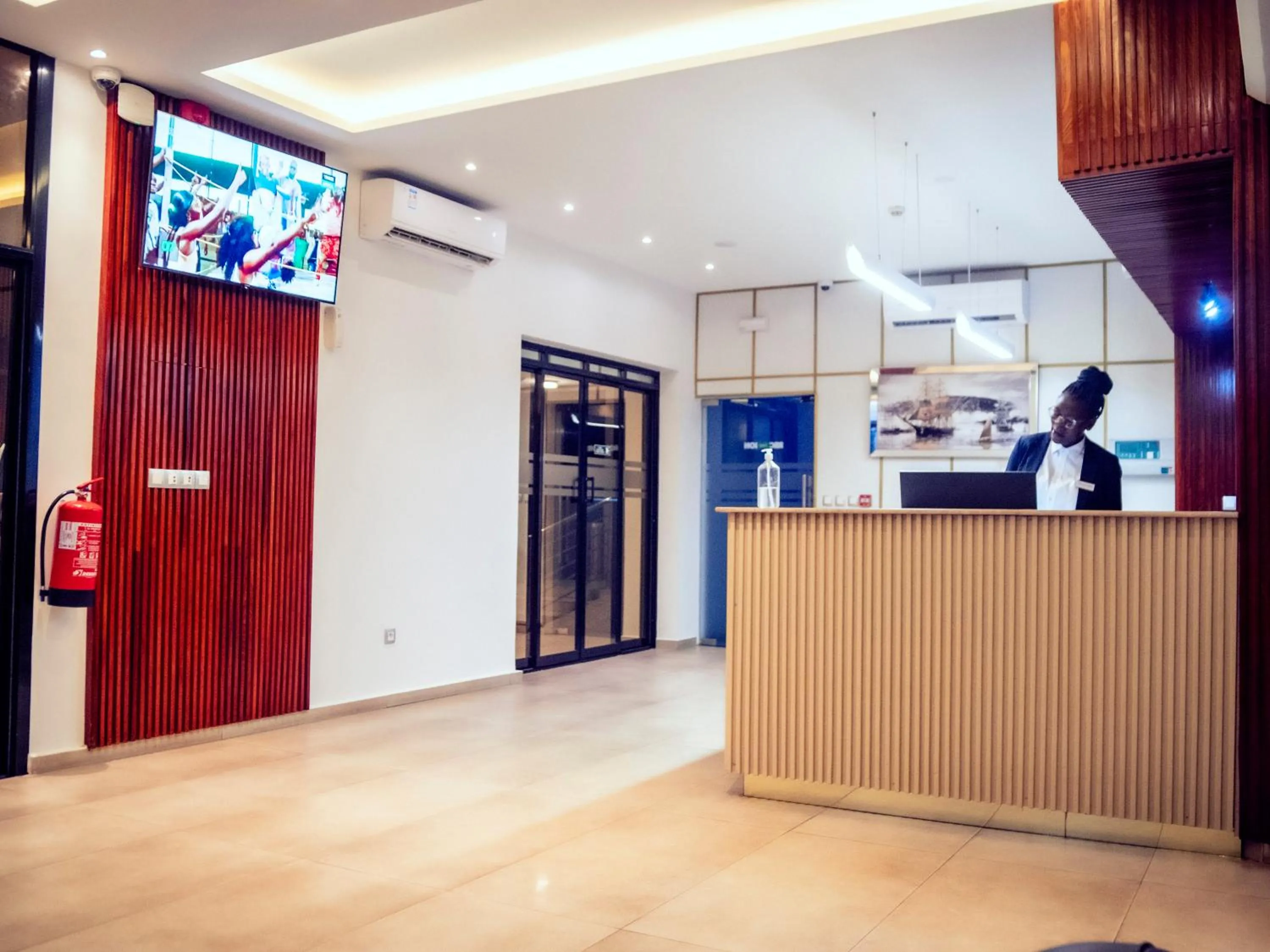 Lobby or reception in Geneva Hotel