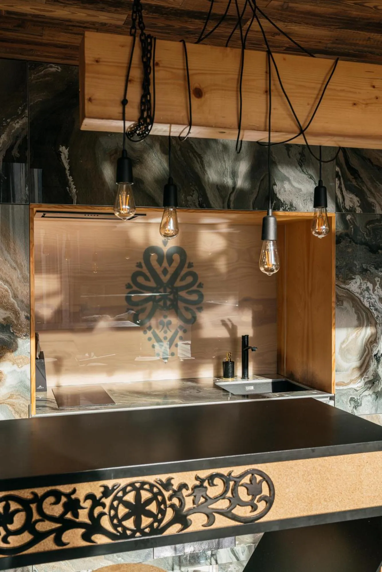 kitchen in Landscape Zakopane - LoftAffair