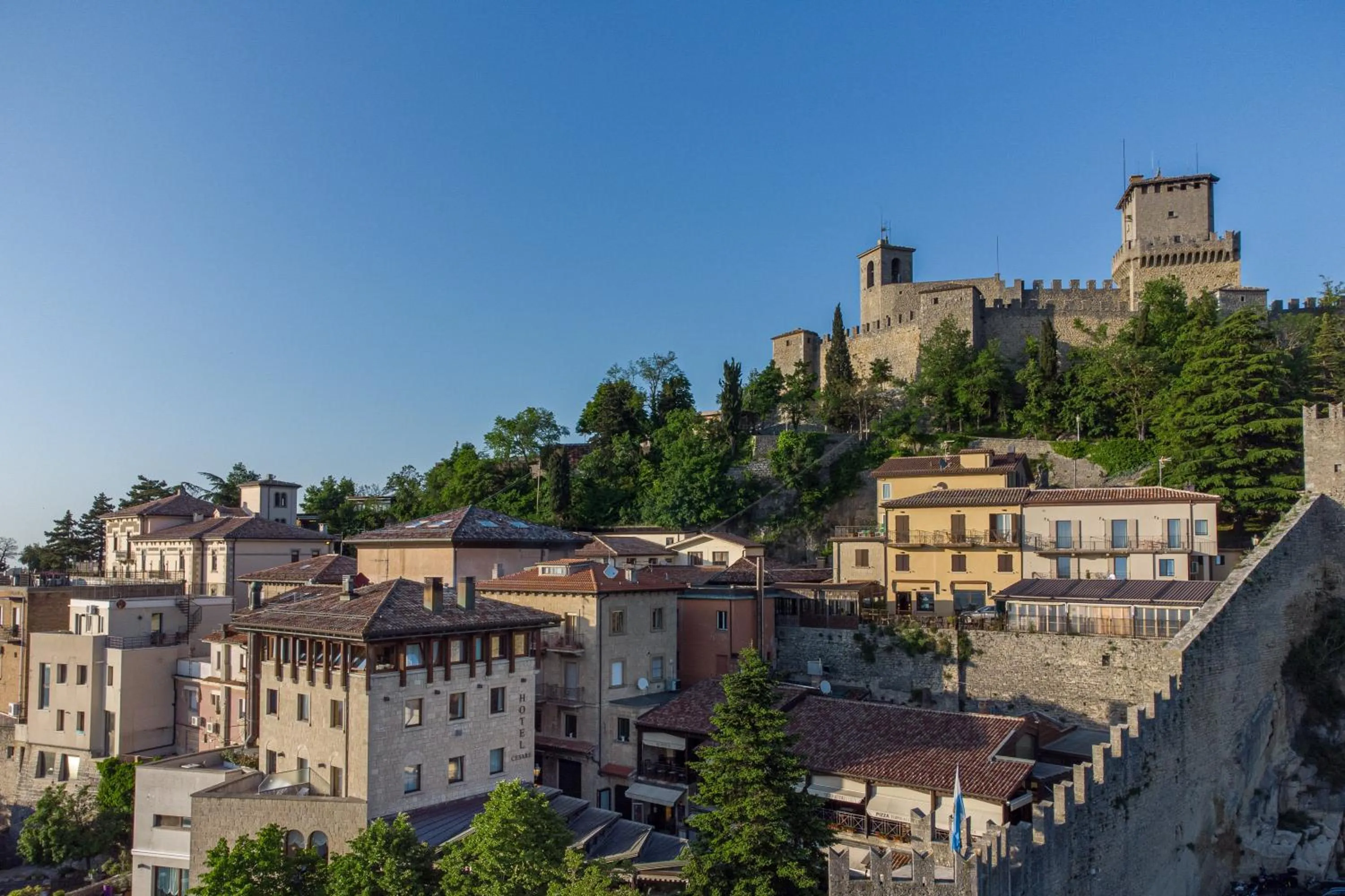 Bird's eye view in Hotel Cesare