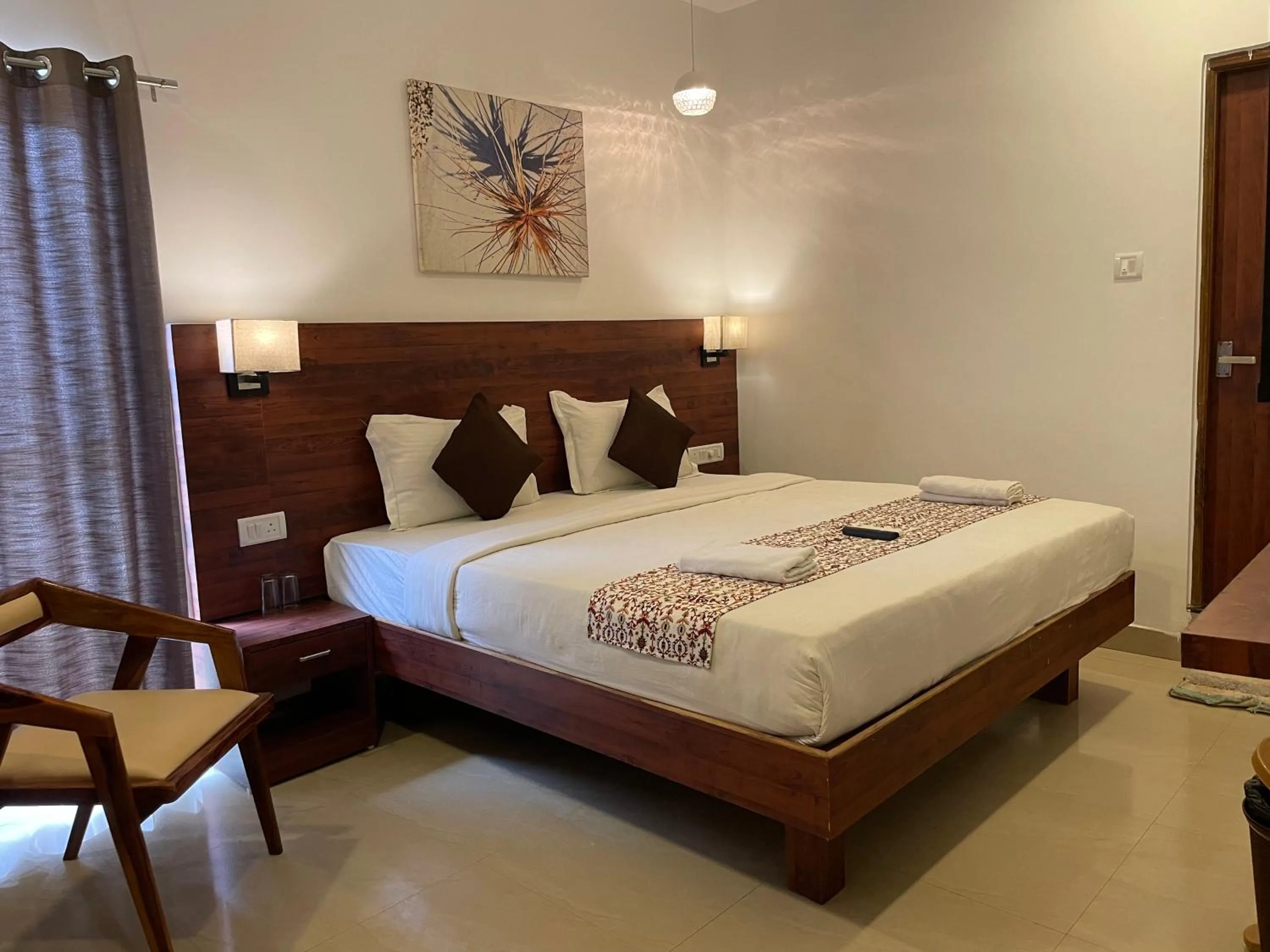 Bed in Yellow Sky By Rj14, Baga Beach