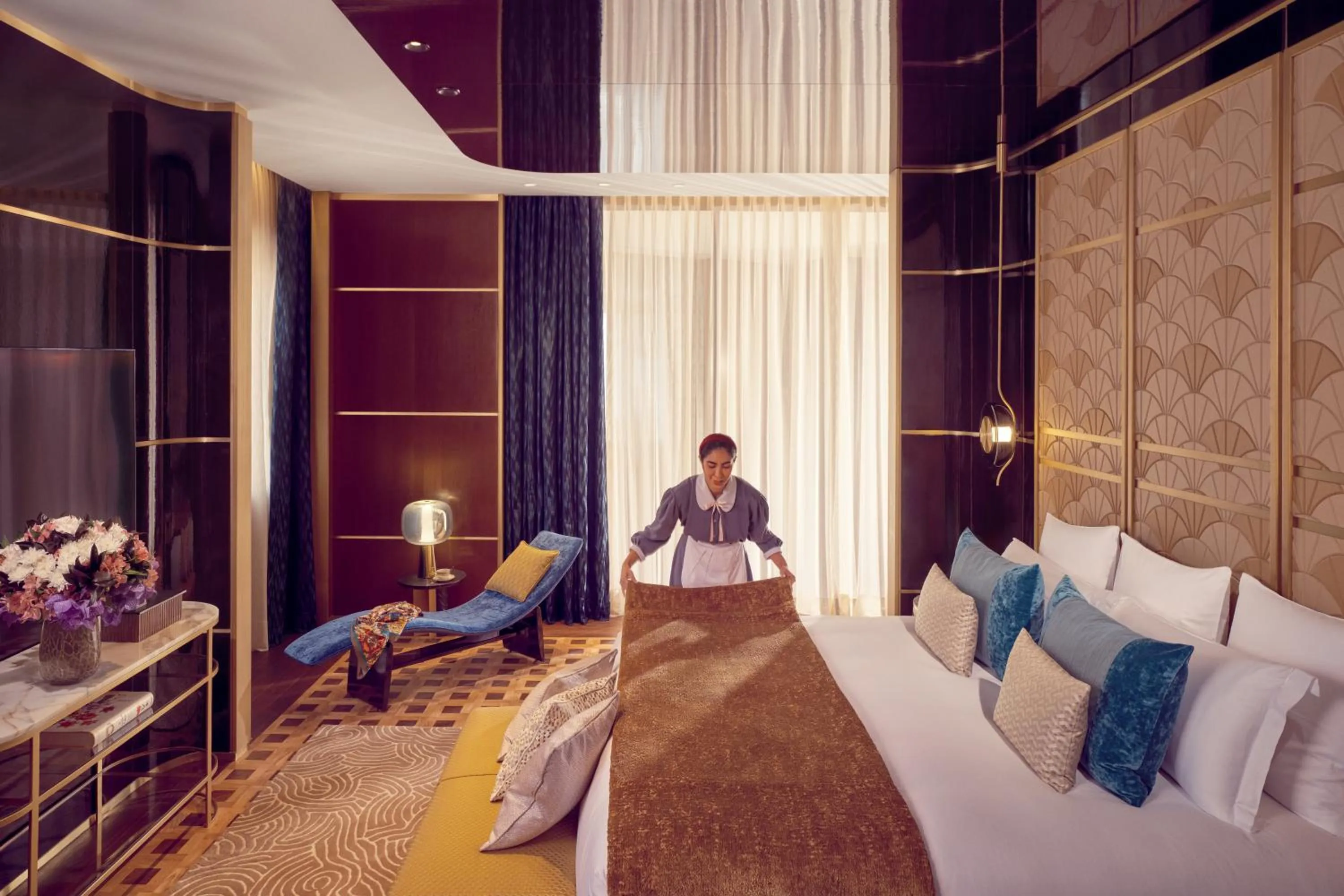 Bedroom, Bed in Royal Mansour Casablanca