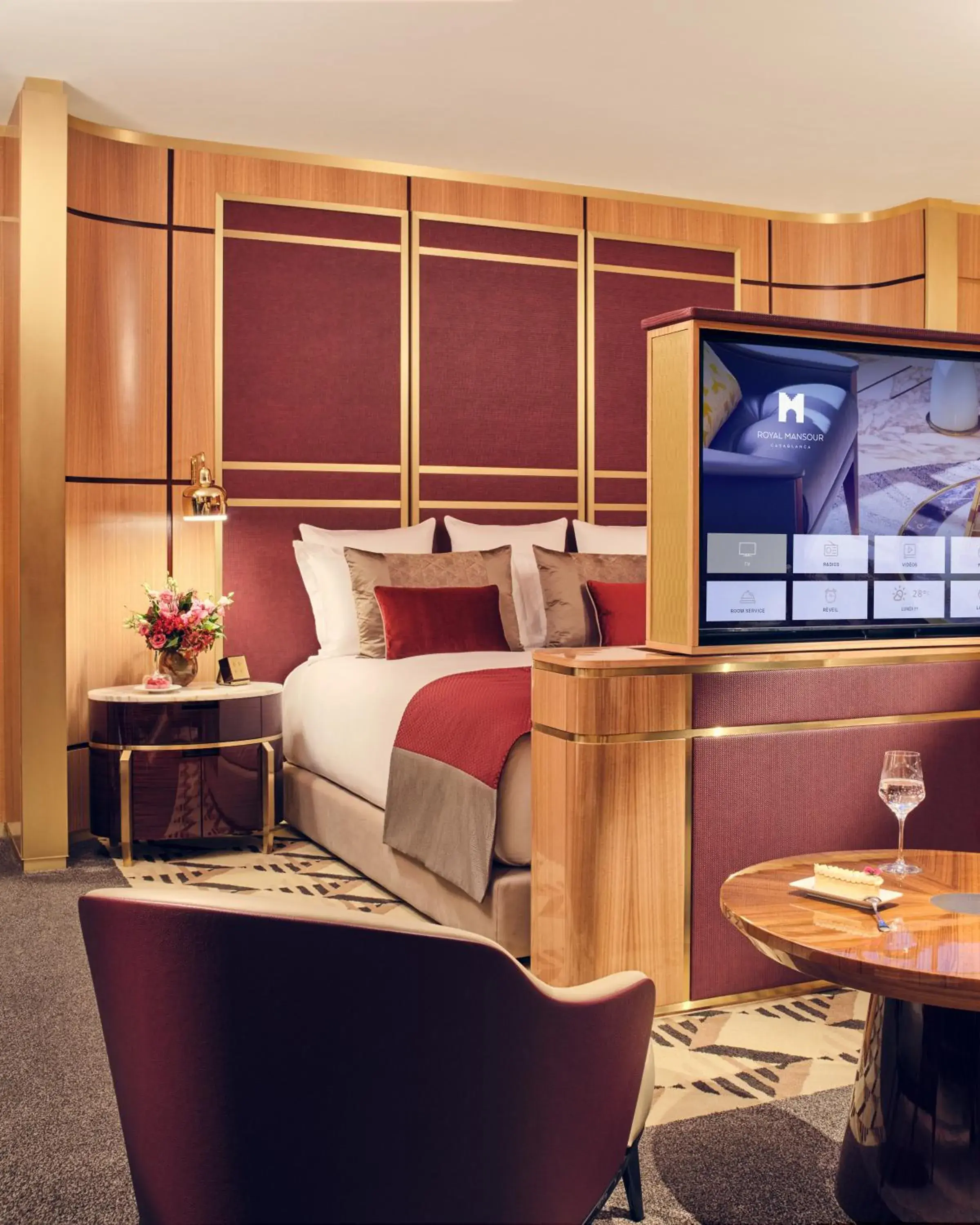 Bedroom, Bed in Royal Mansour Casablanca Bedroom, Bed in Royal Mansour Casablanca