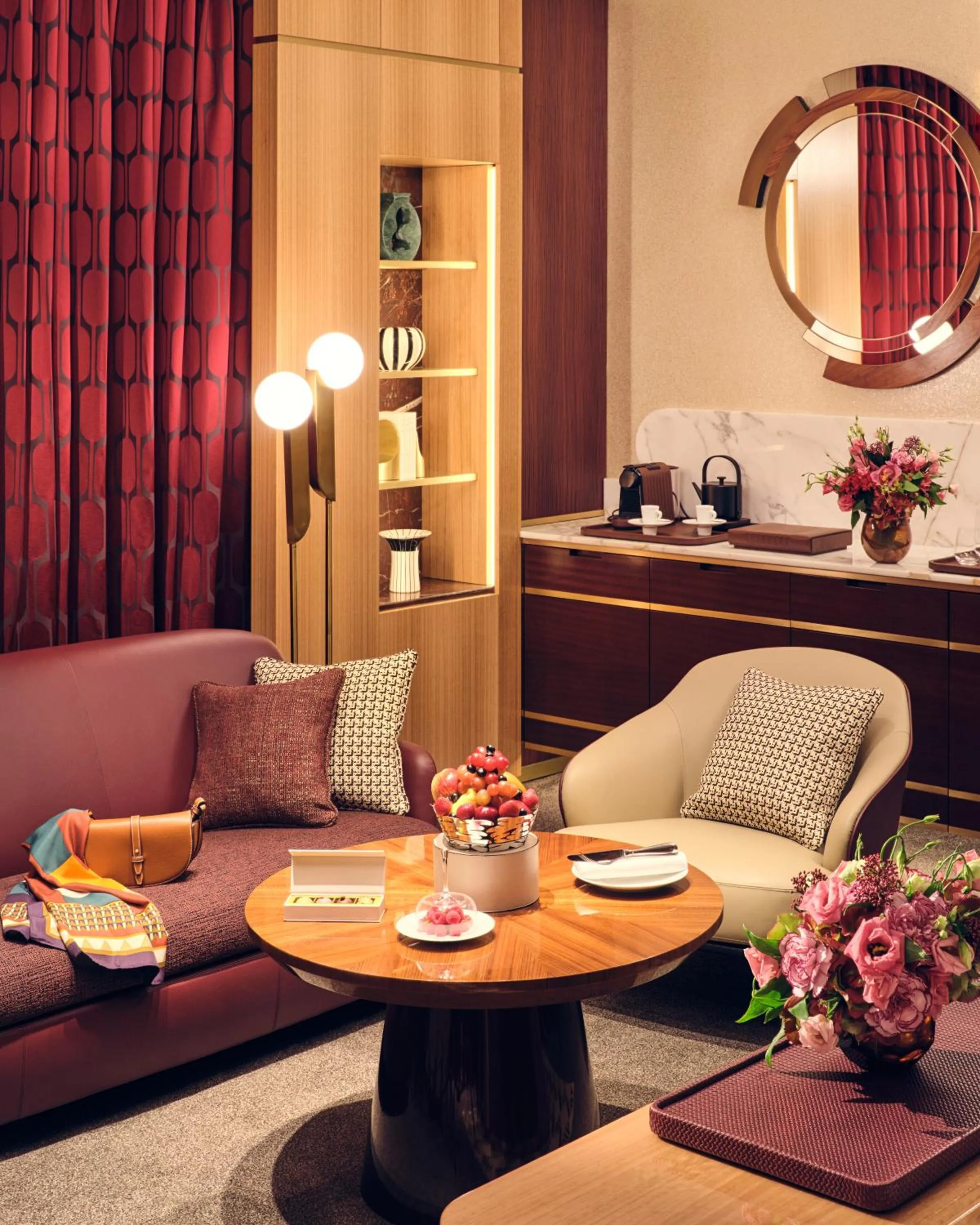 Seating area in Royal Mansour Casablanca