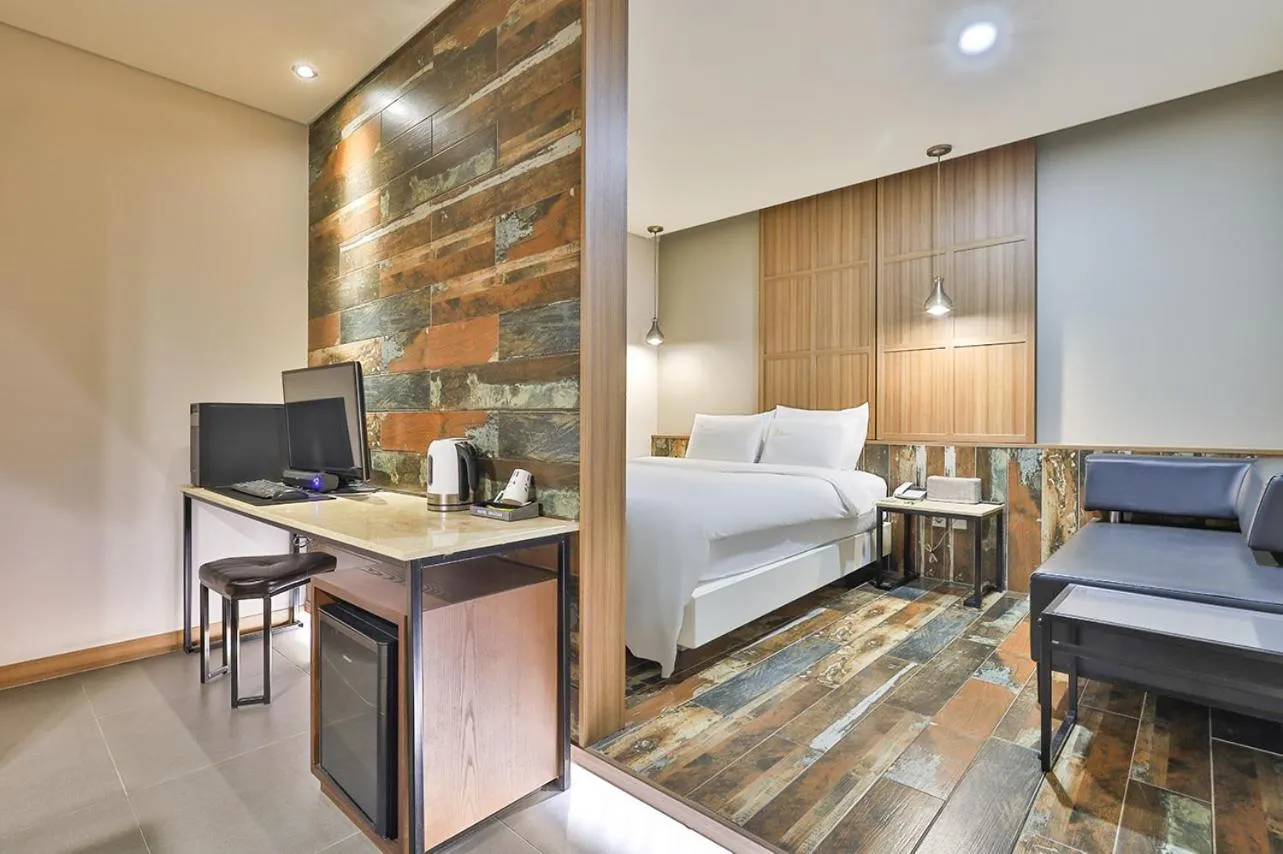 Decorative detail, Bed in Gracias Hotel Gimhae