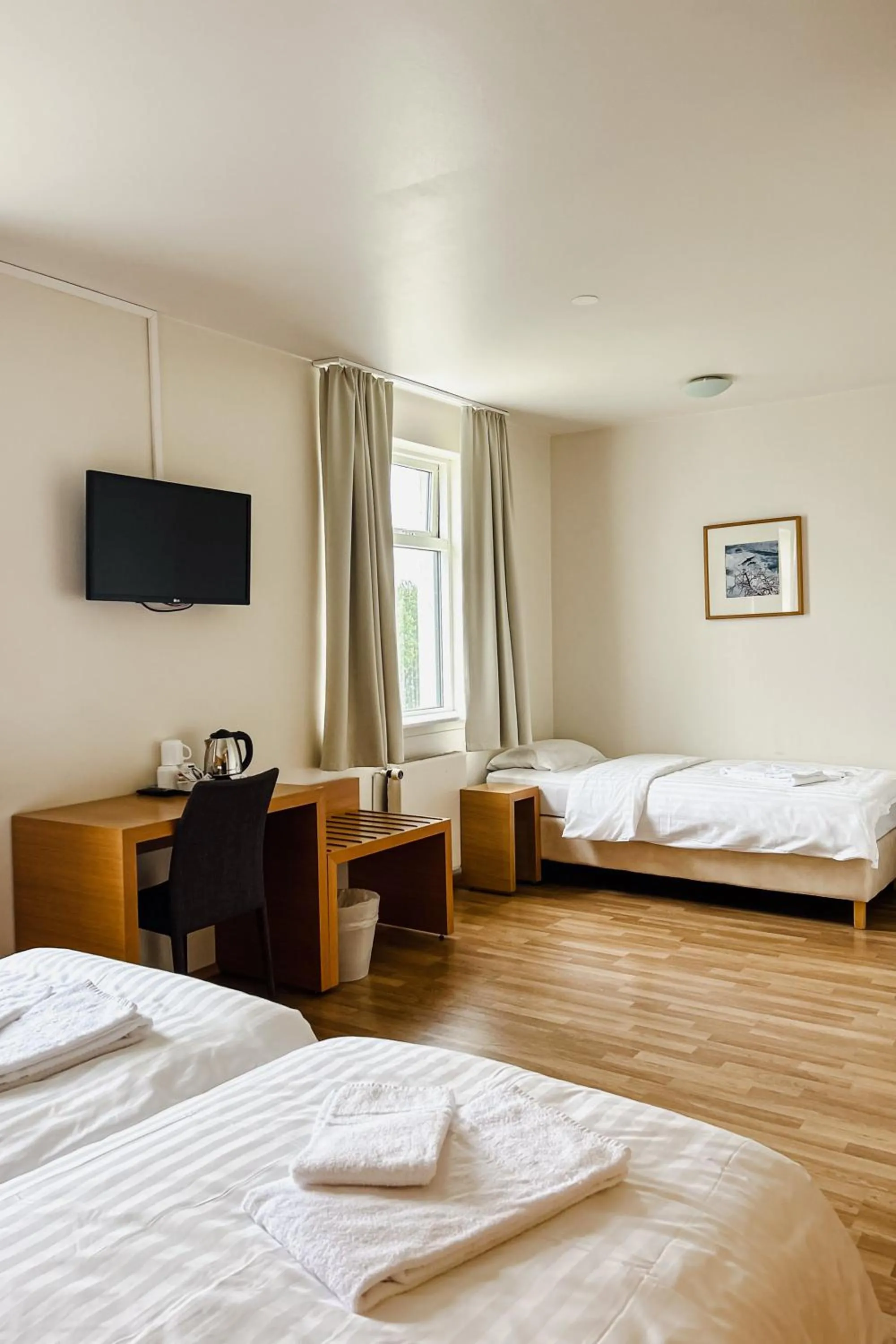 Bedroom, Bed in Hotel Jökull