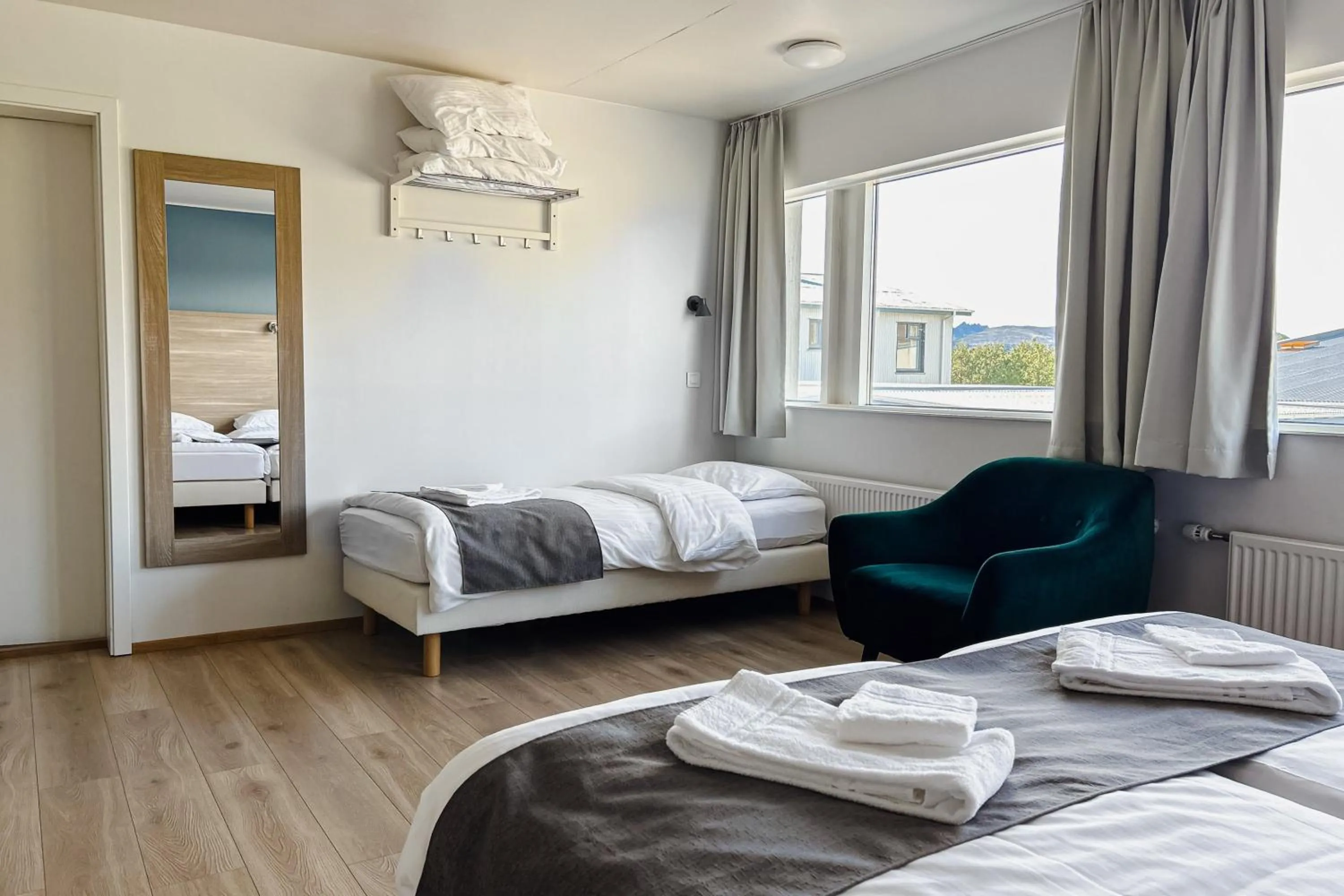 Bedroom, Bed in Hotel Jökull