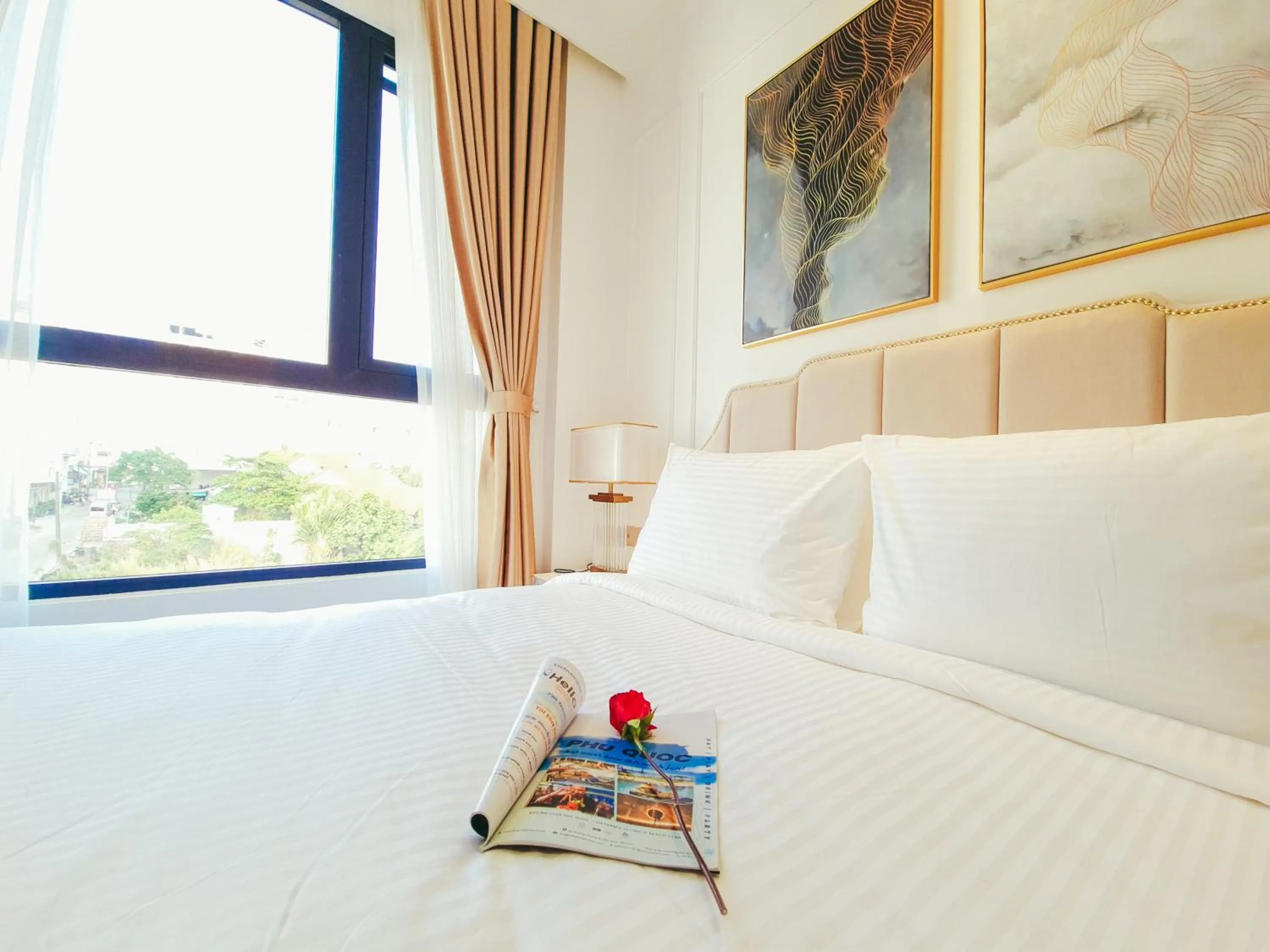 Bed in Phúc Thắng Hotel