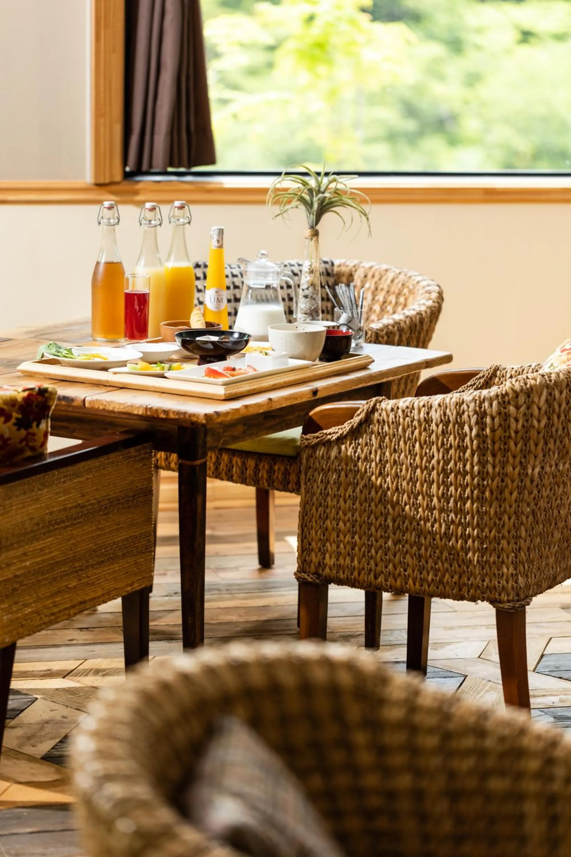 Food and drinks in Shelter Garden Nikko