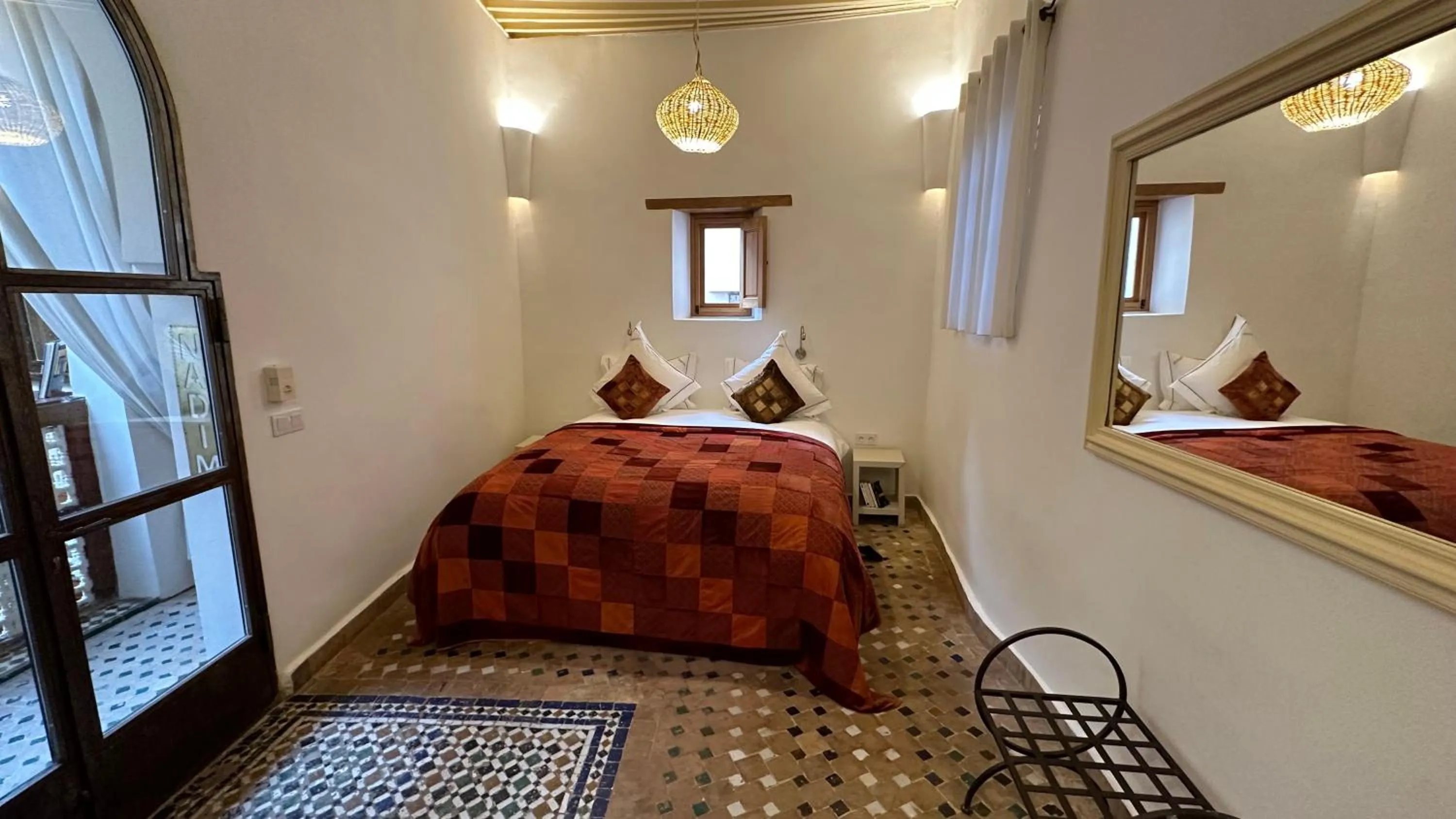 Bed in Riad Laaroussa