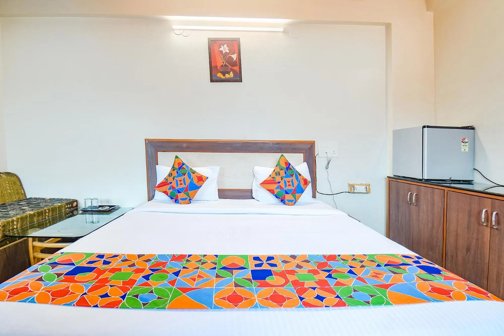 Bed in FabHotel Shreeyash Residency - Nr Spine City Mall