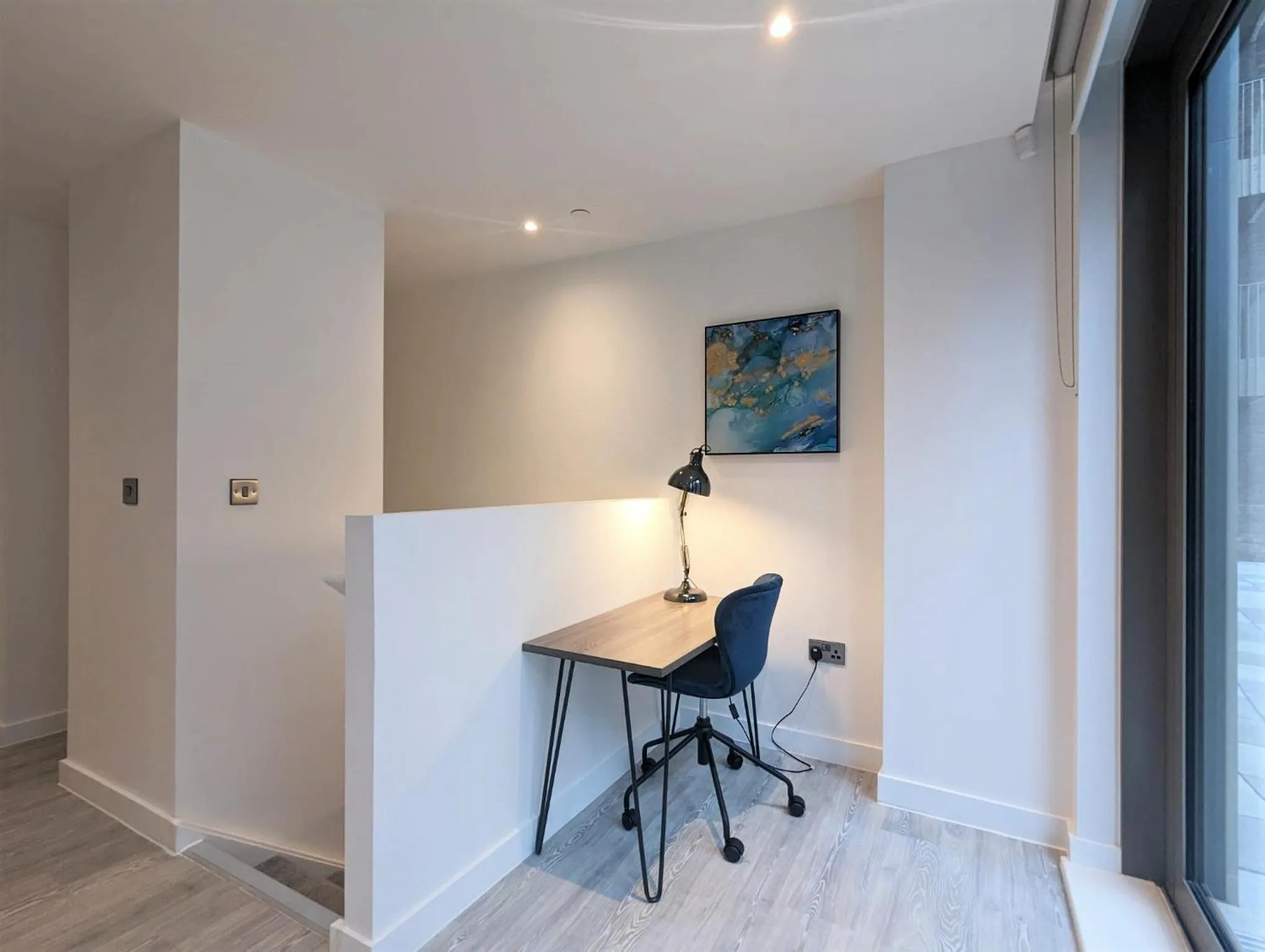 Seating area in Charles Hope Manchester Townhouses