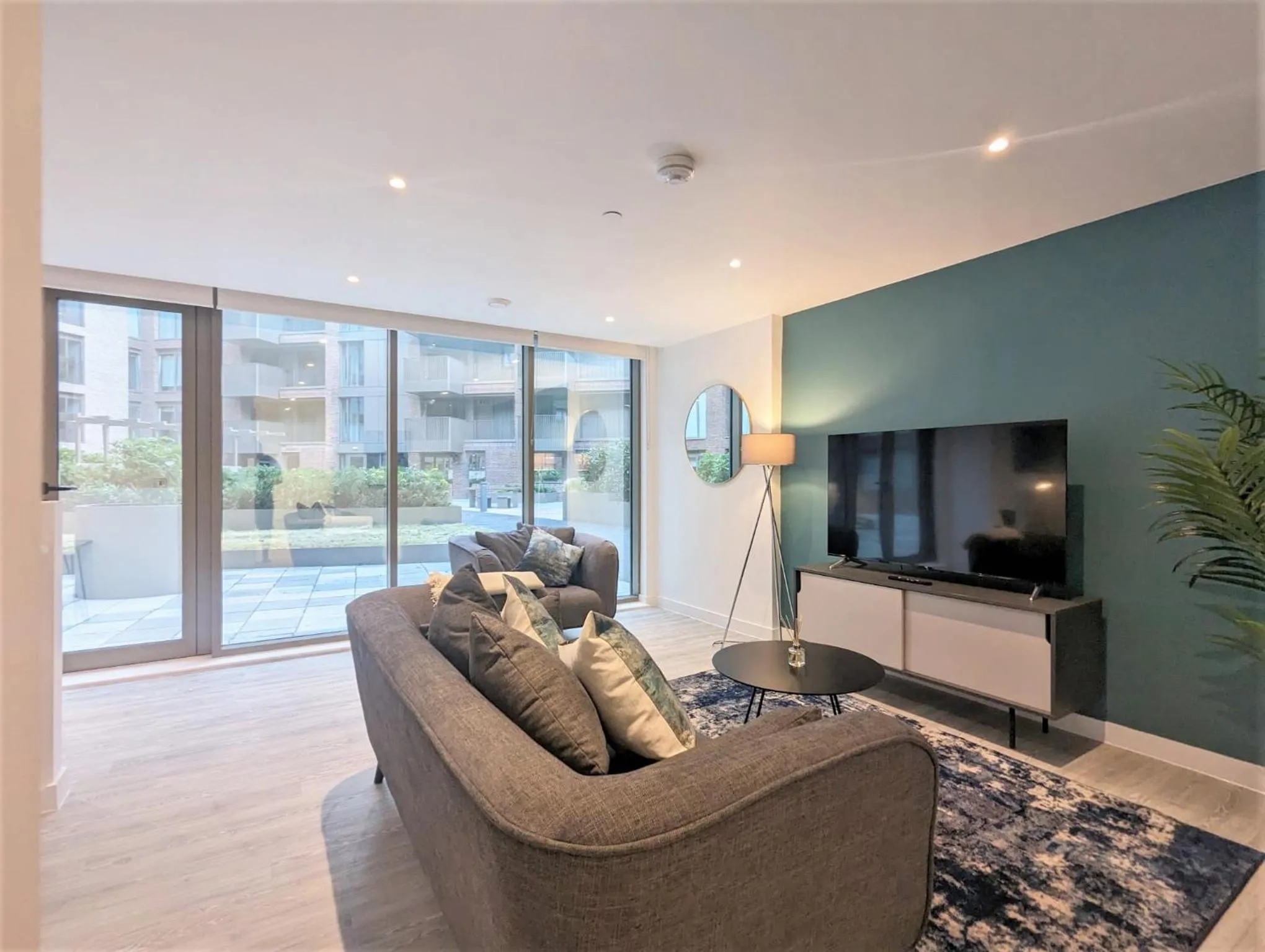 Living room in Charles Hope Manchester Townhouses