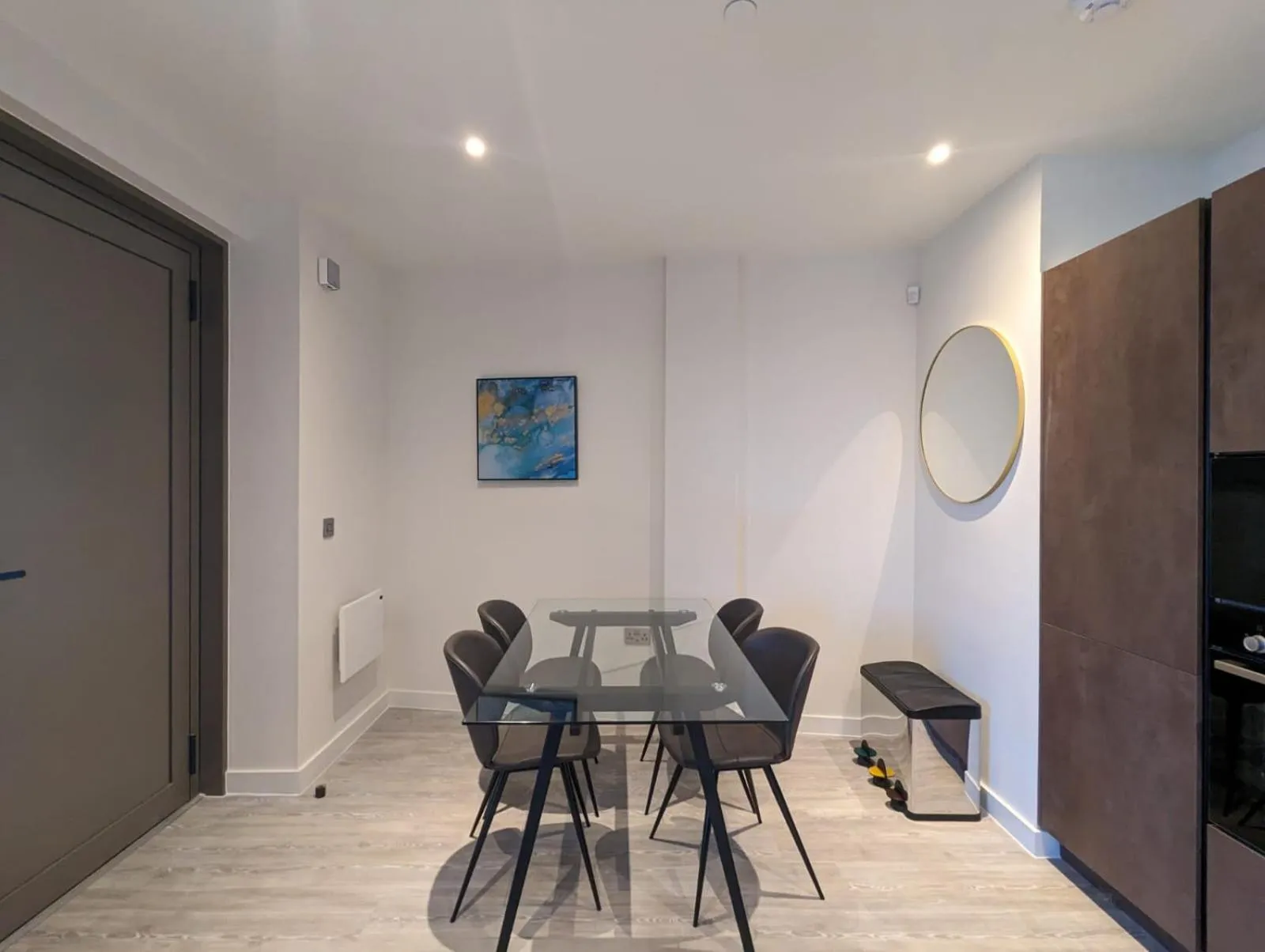 Dining area in Charles Hope Manchester Townhouses
