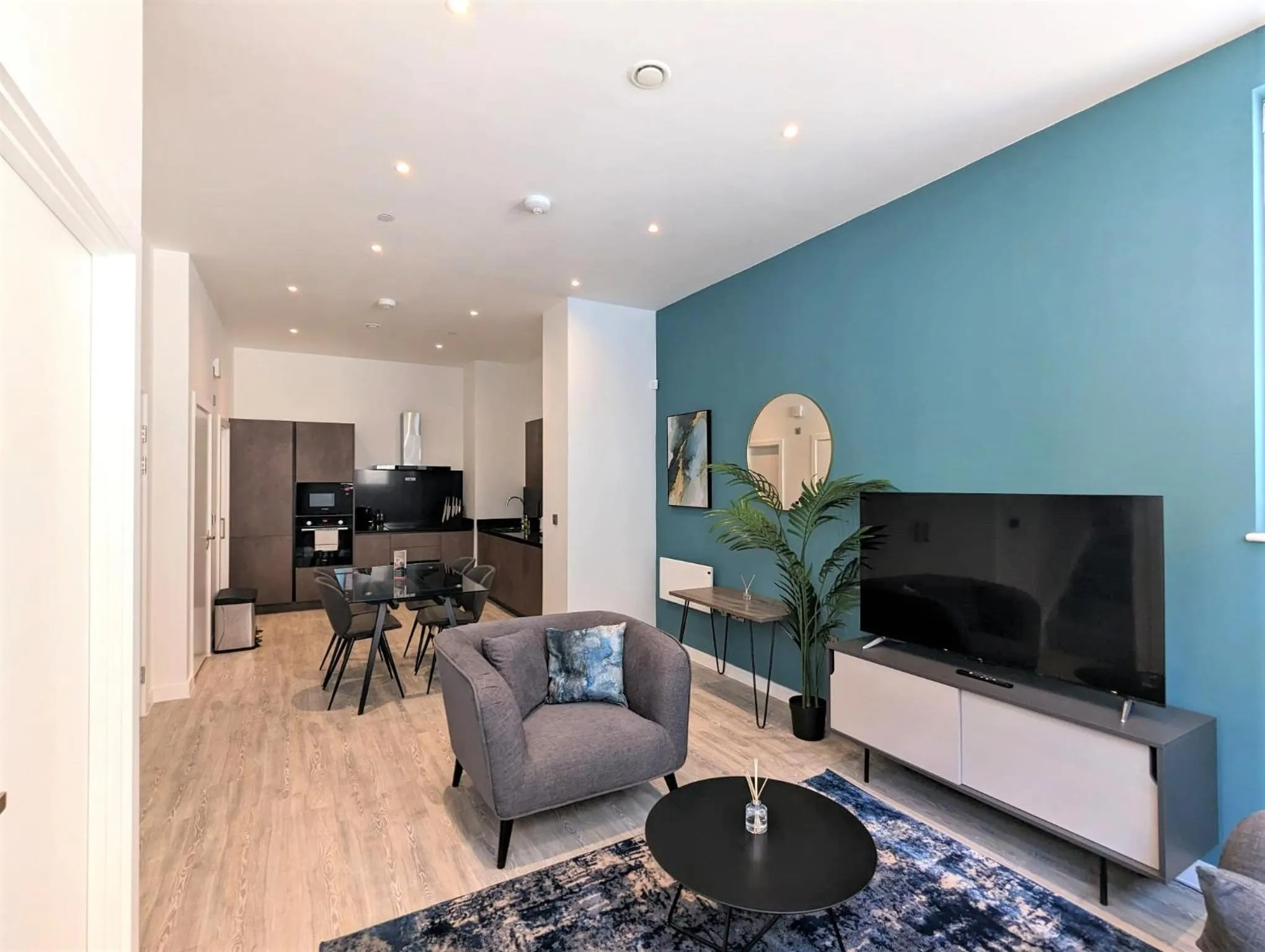 Living room in Charles Hope Manchester Townhouses