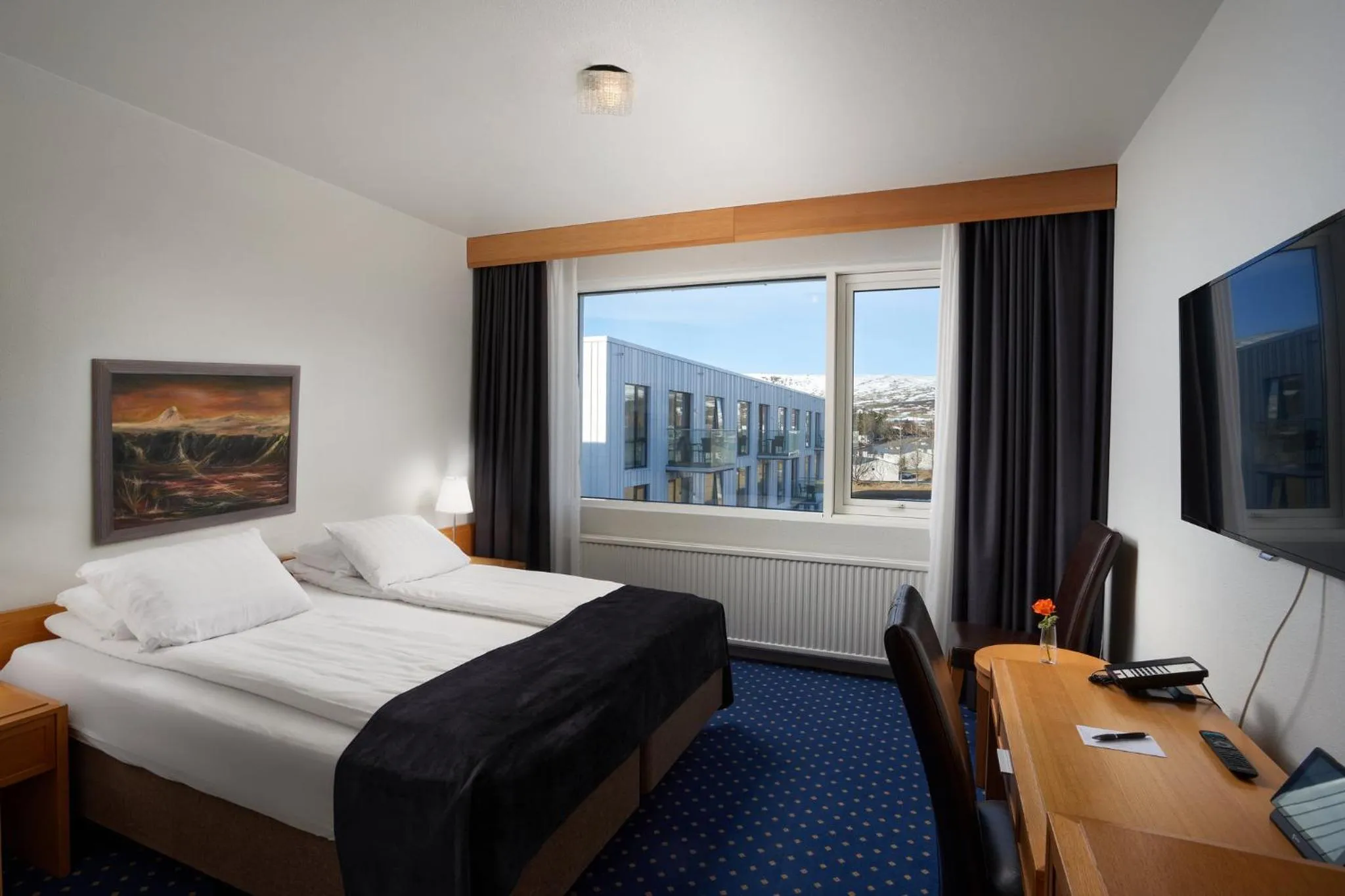 Bedroom, Bed in Hotel Örk