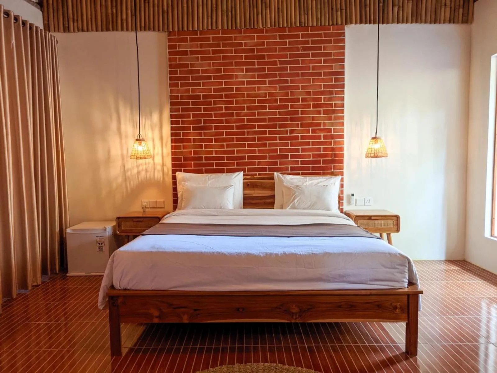 Bed in RaCottage Mandalika
