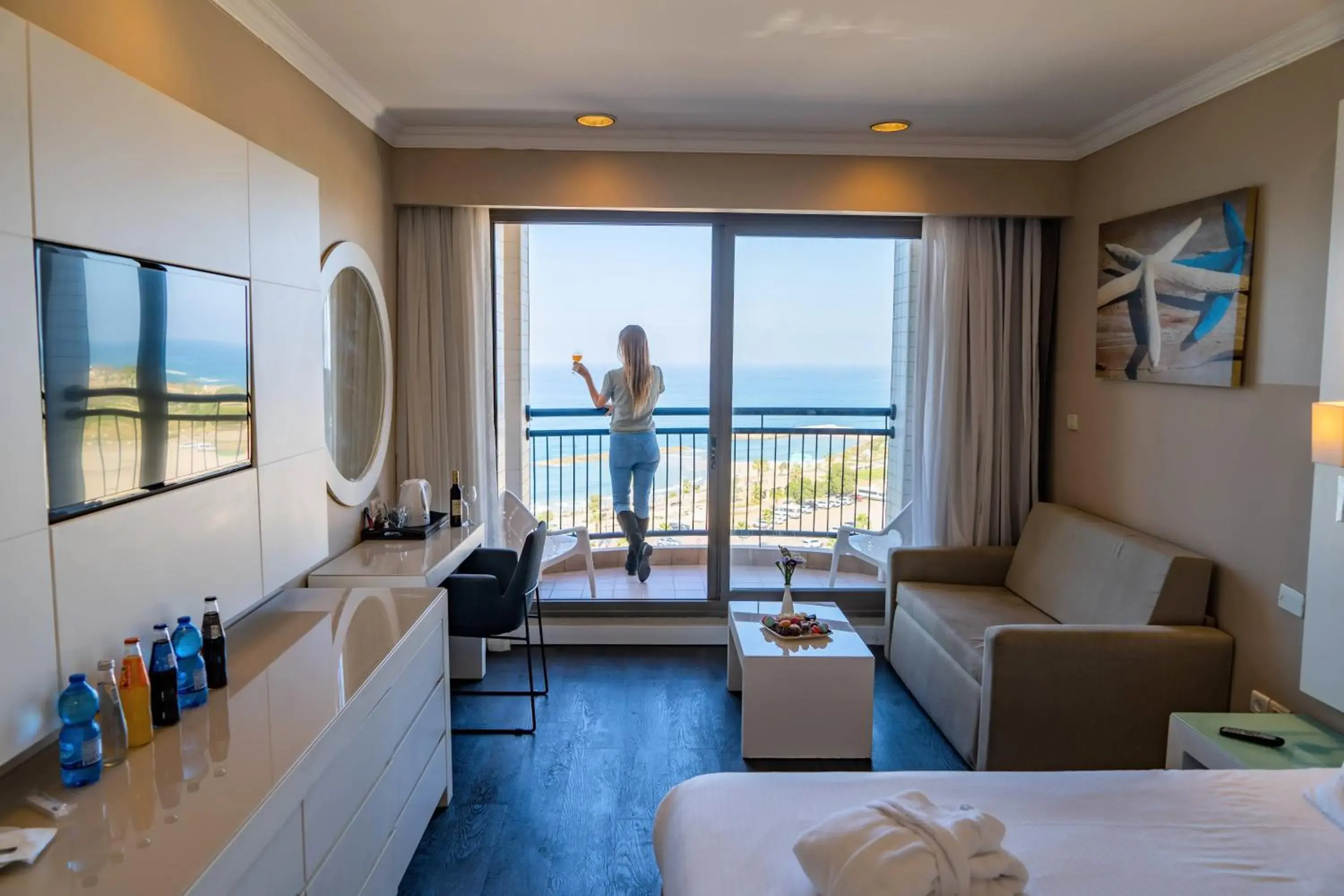 Bed in Tamara Ashkelon Hotel Bed in Tamara Ashkelon Hotel