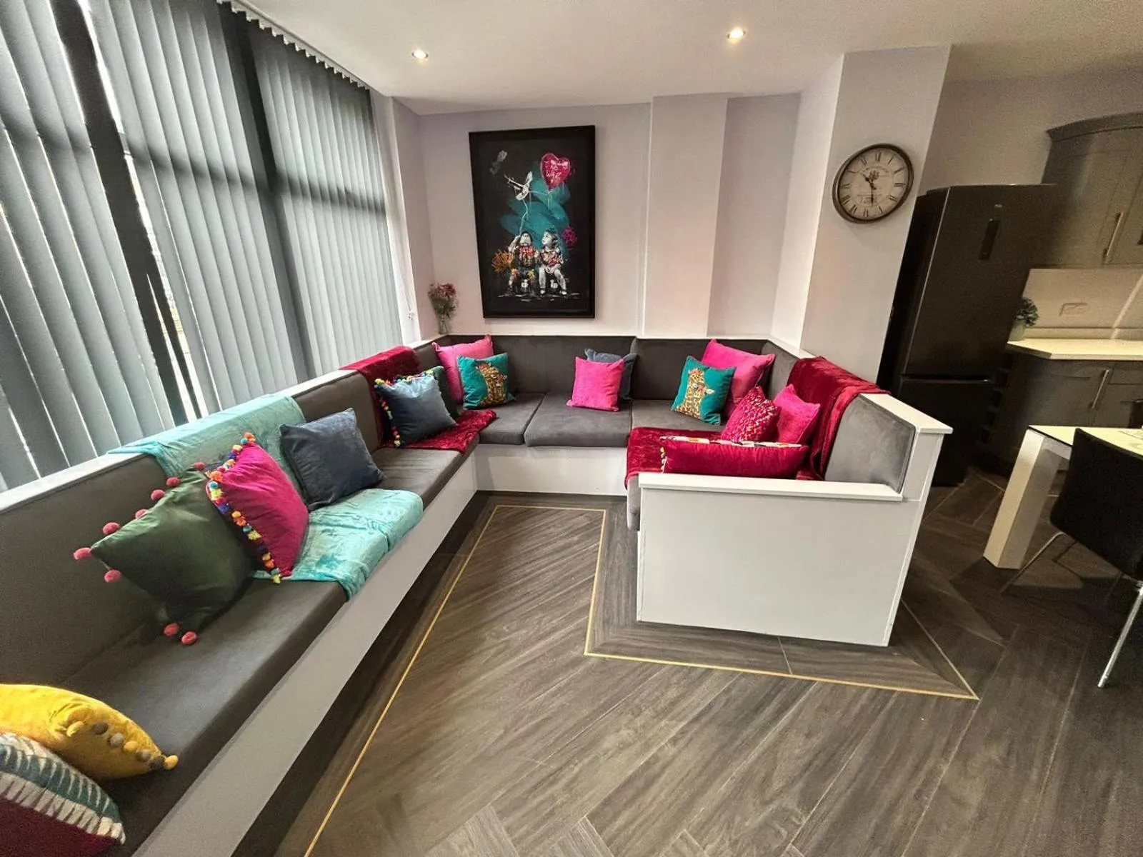 Living room in Sugar Hill Suite by Sasco Apartments