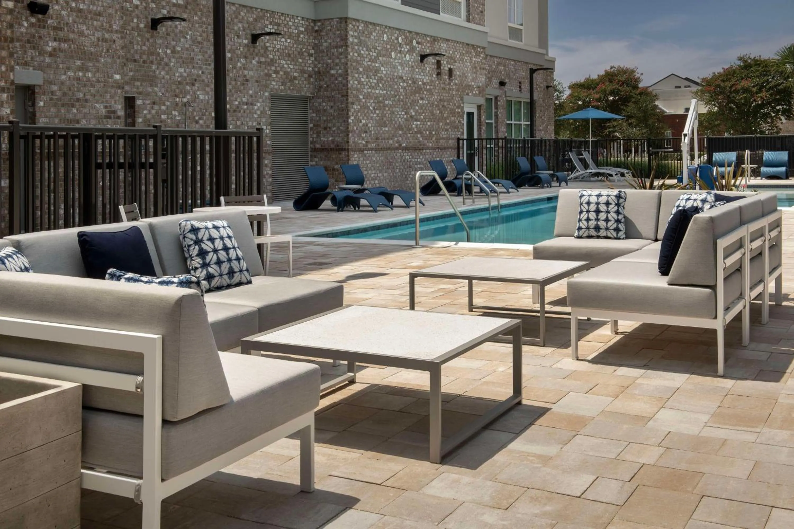 Pool view in Hilton Garden Inn Pensacola Downtown