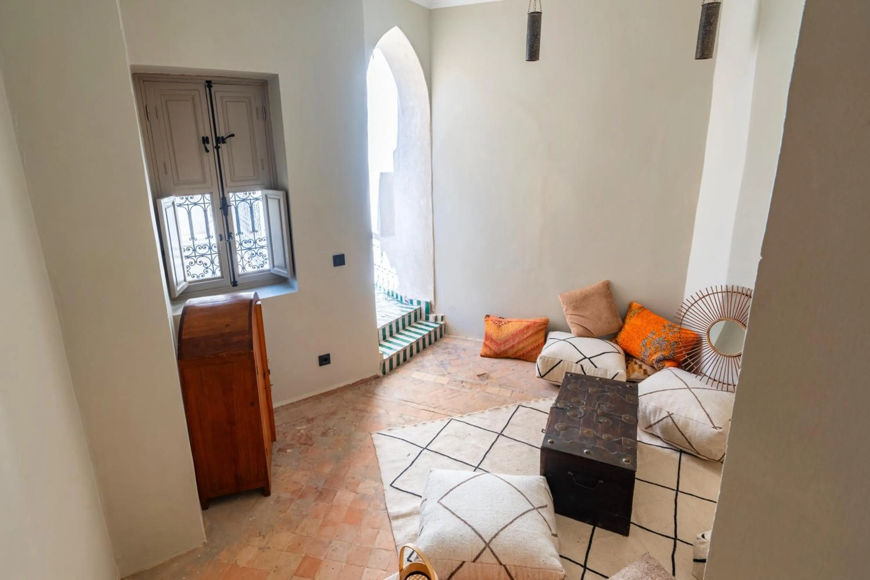 Living room, Bed in Riad XO